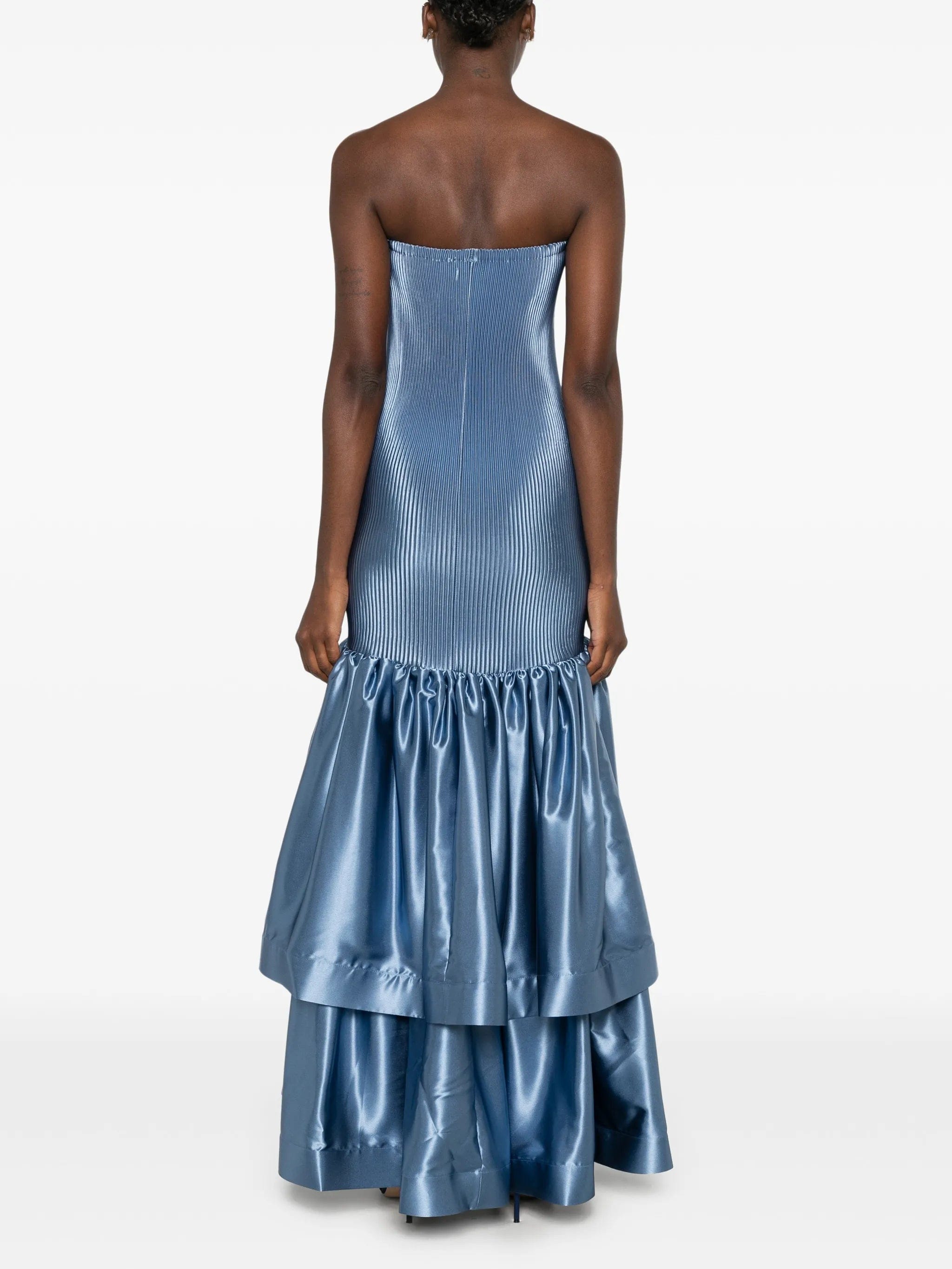 L'IDÉE Elevate pleated tiered maxi dress