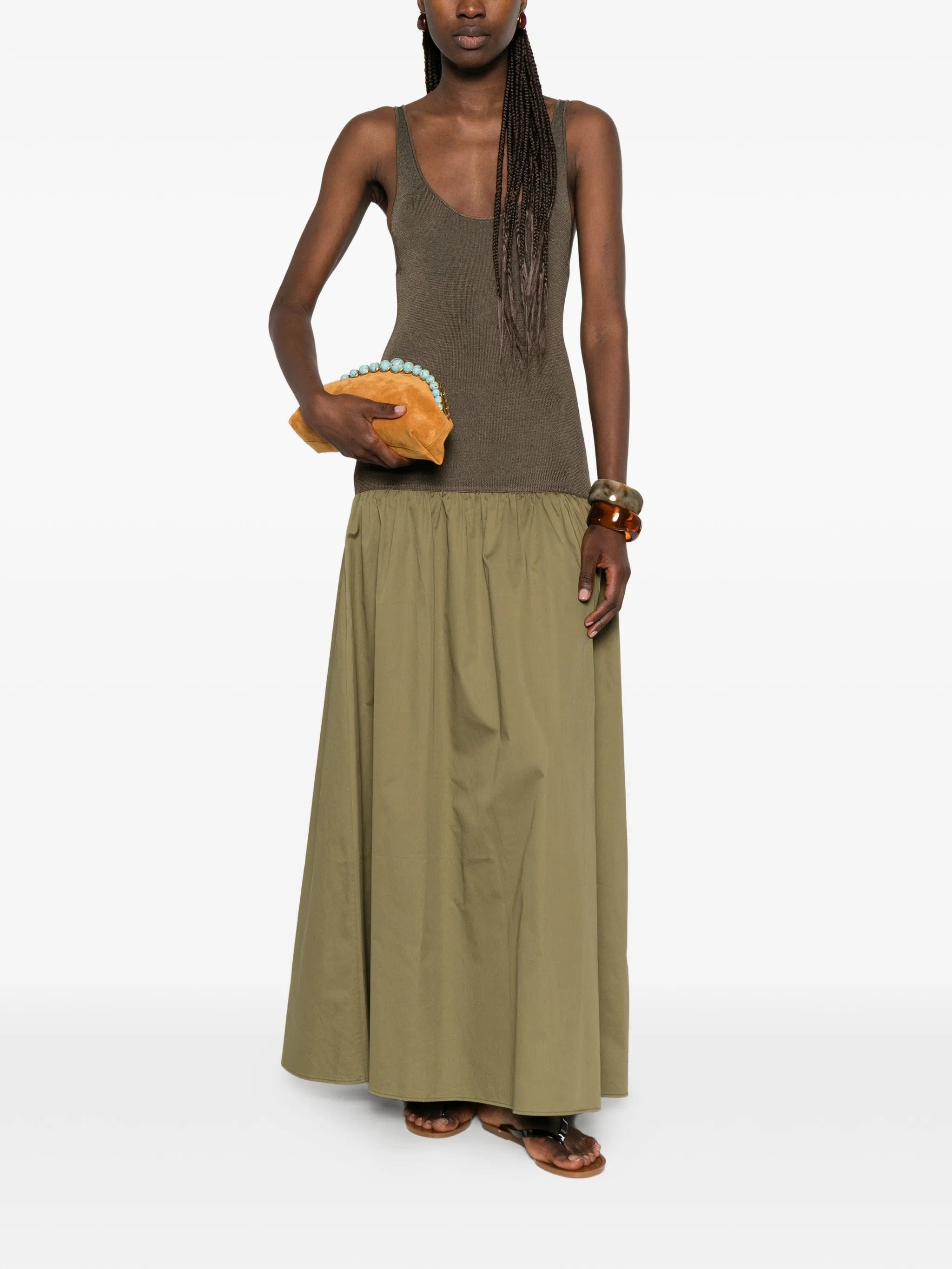The Frankie Shop Iliya drop - waist maxi dress