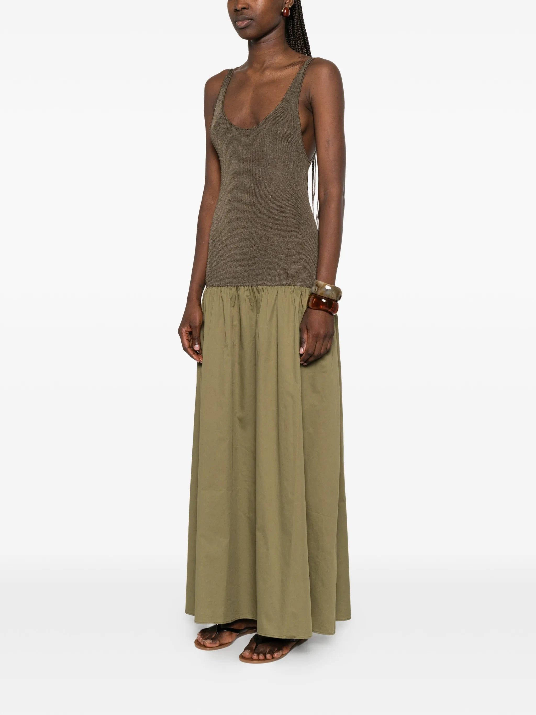 The Frankie Shop Iliya drop - waist maxi dress