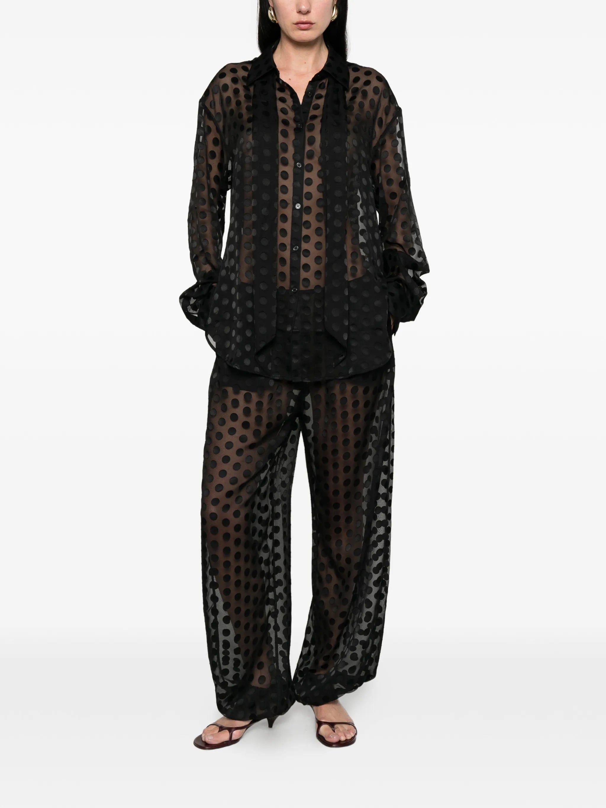 The Frankie Shop polka - dot shirt