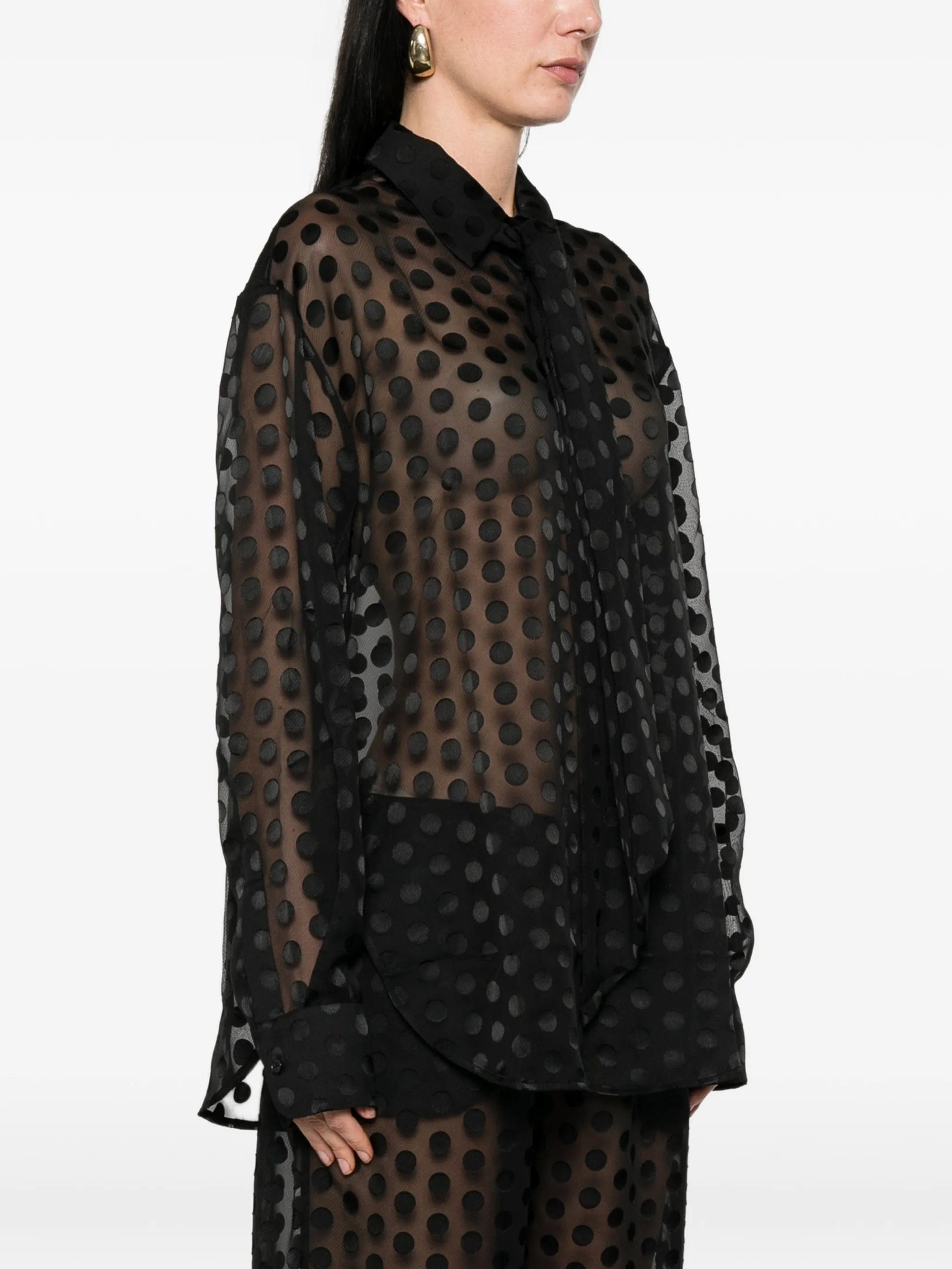 The Frankie Shop polka - dot shirt
