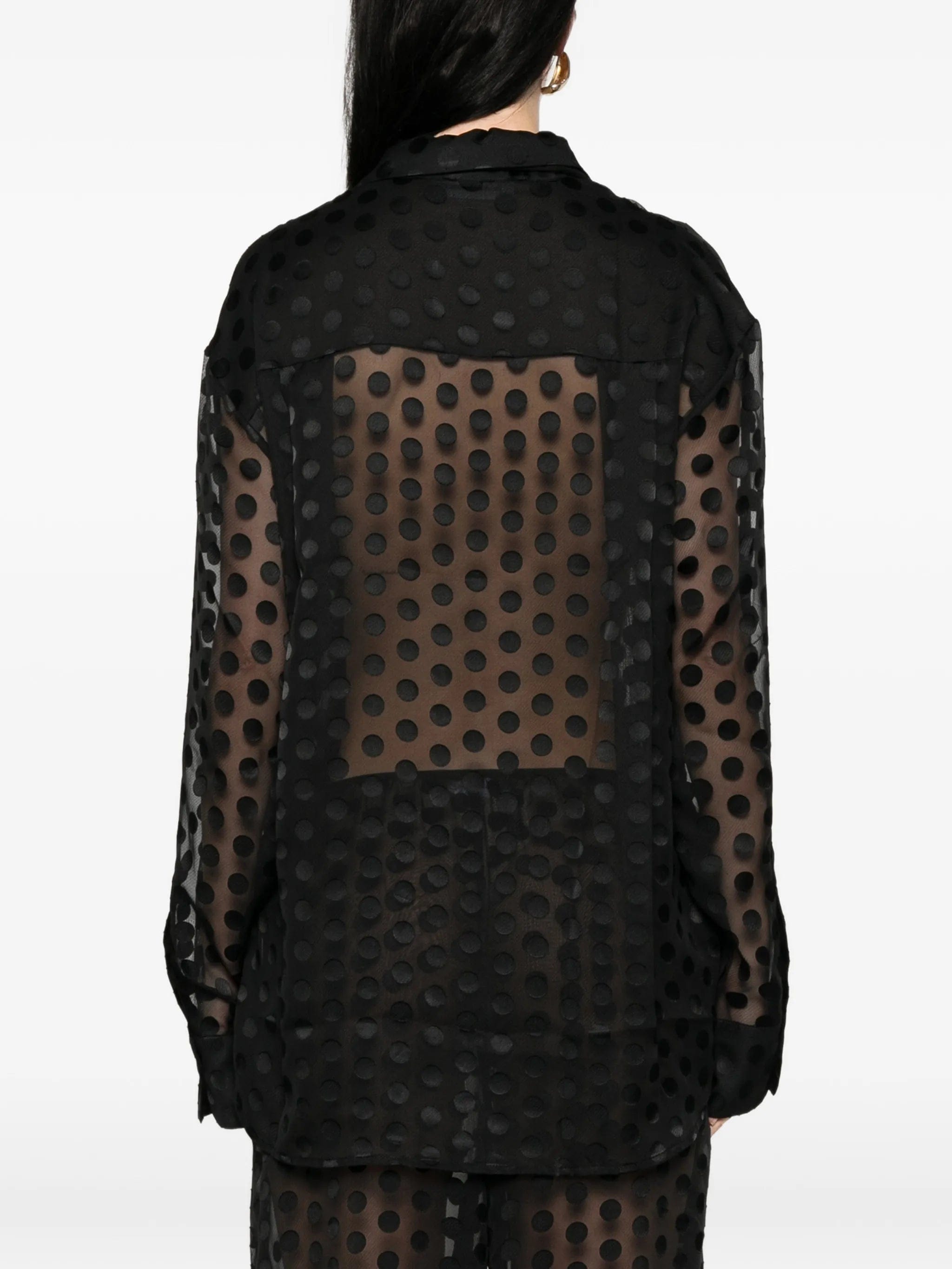 The Frankie Shop polka - dot shirt