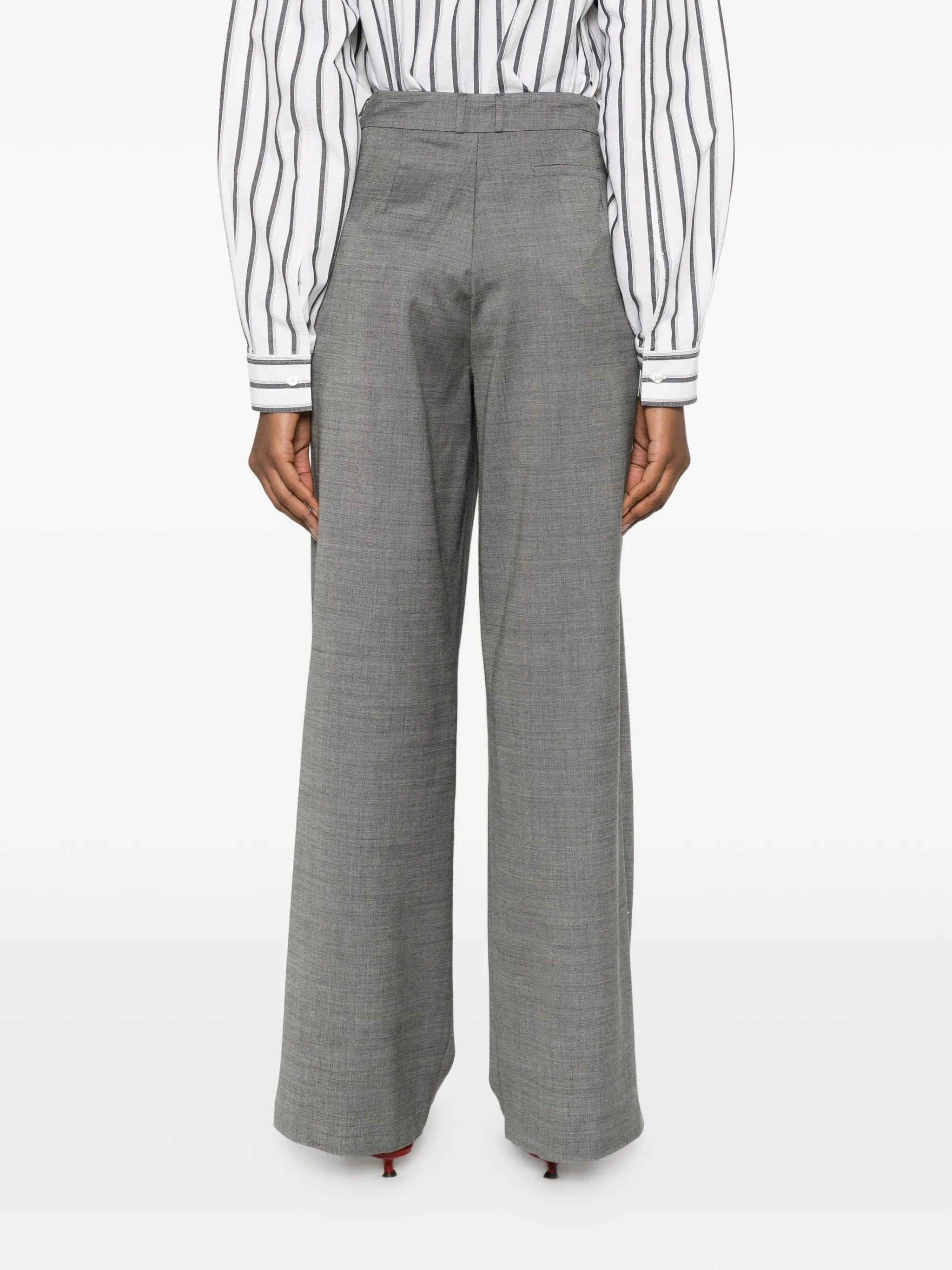 The Frankie Shop pleated straight trousers