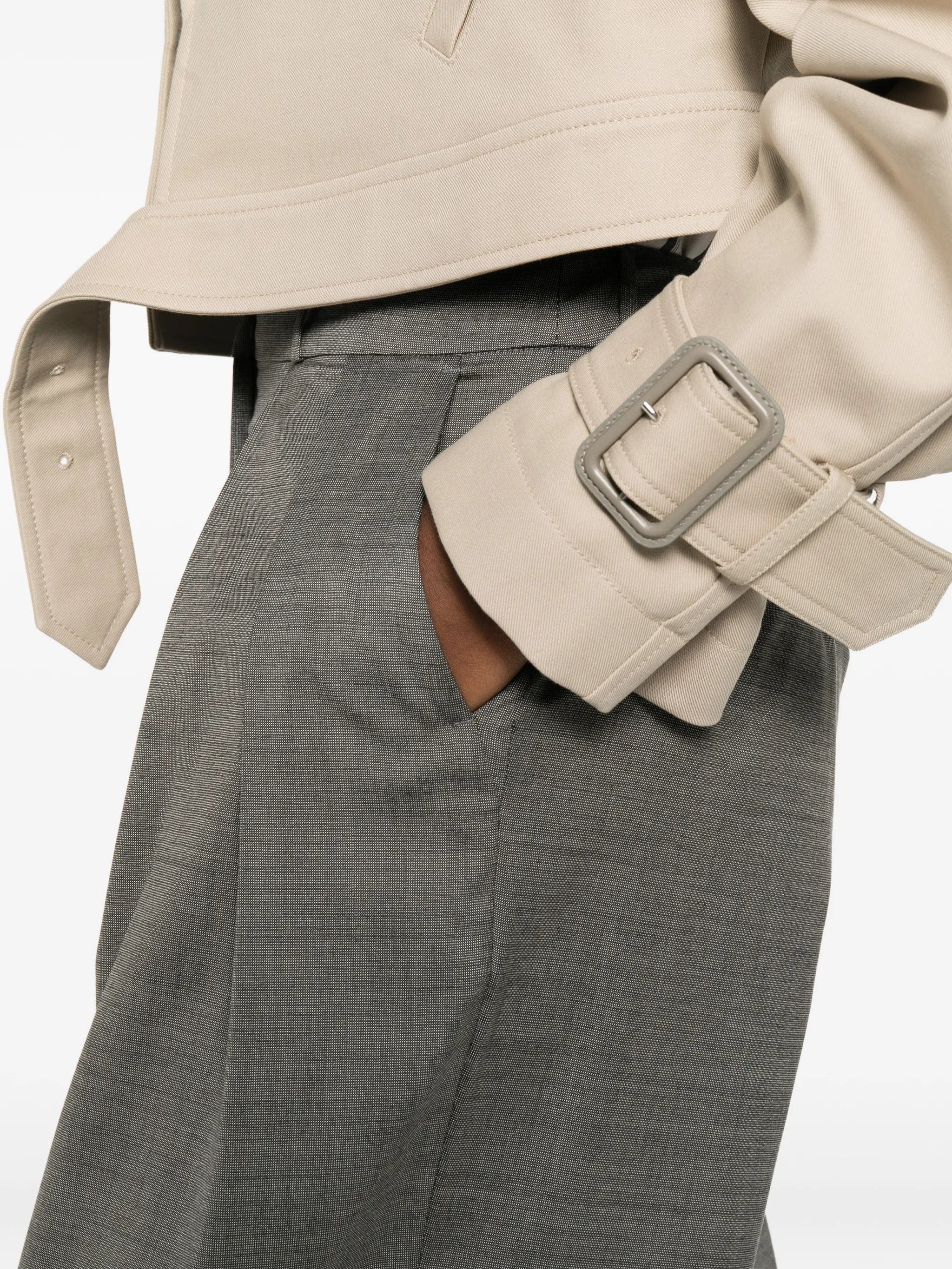 The Frankie Shop pleated straight trousers