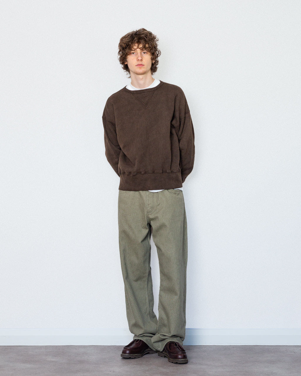 Norse Projects Korshavn Relaxed 5 Pocket Resist Dye Twill - Vetiver