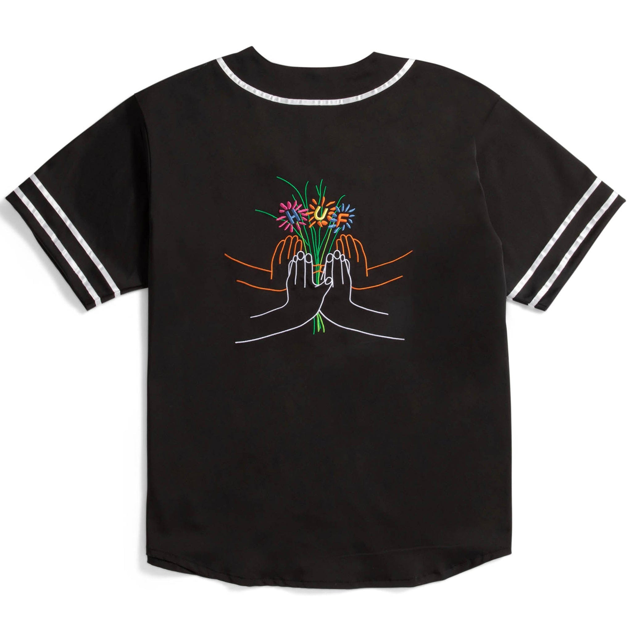 HUF COMMUNITY HAND BASEBALL JERSEY (Black)