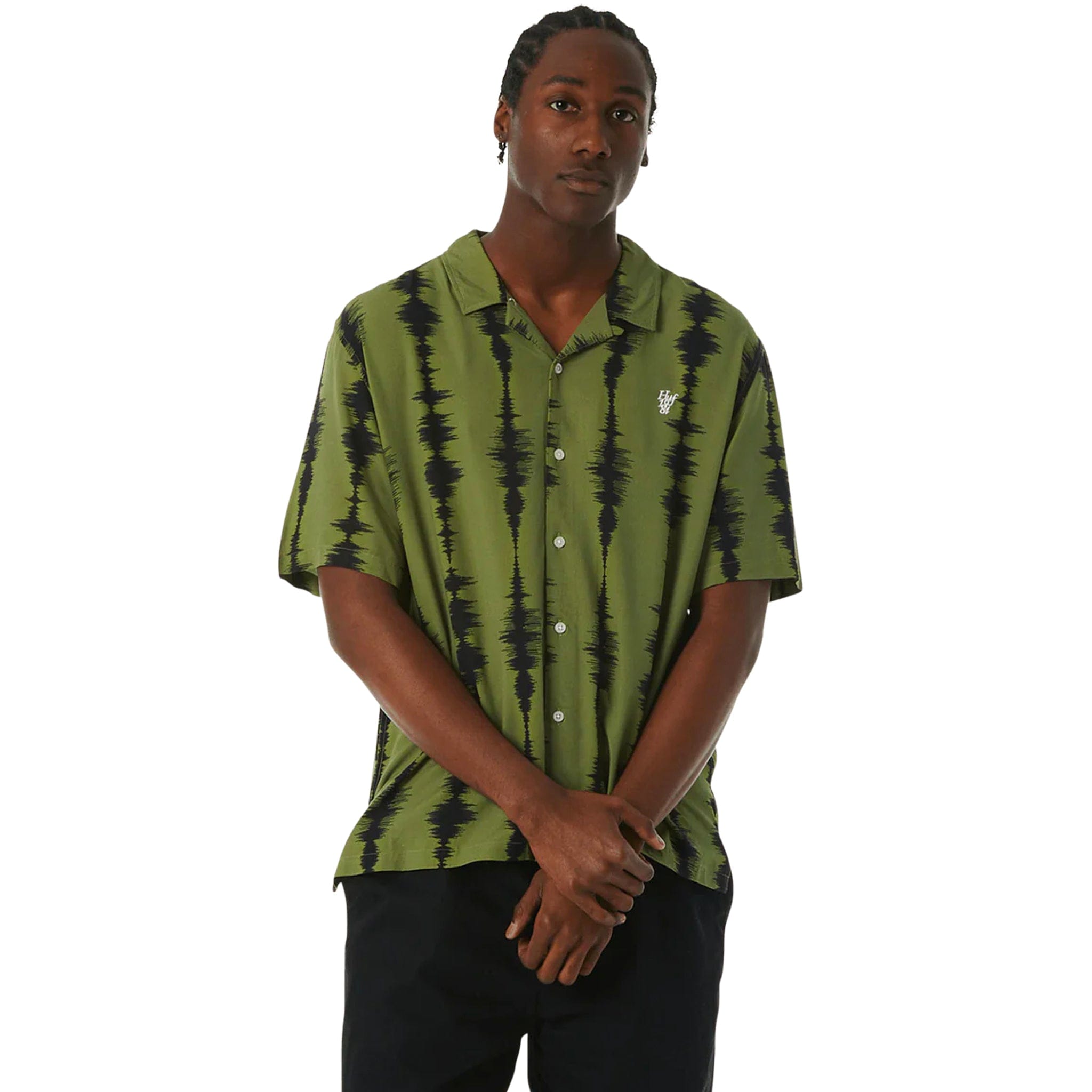 HUF SEISMOGRAM RESORT SHIRT (Olive)