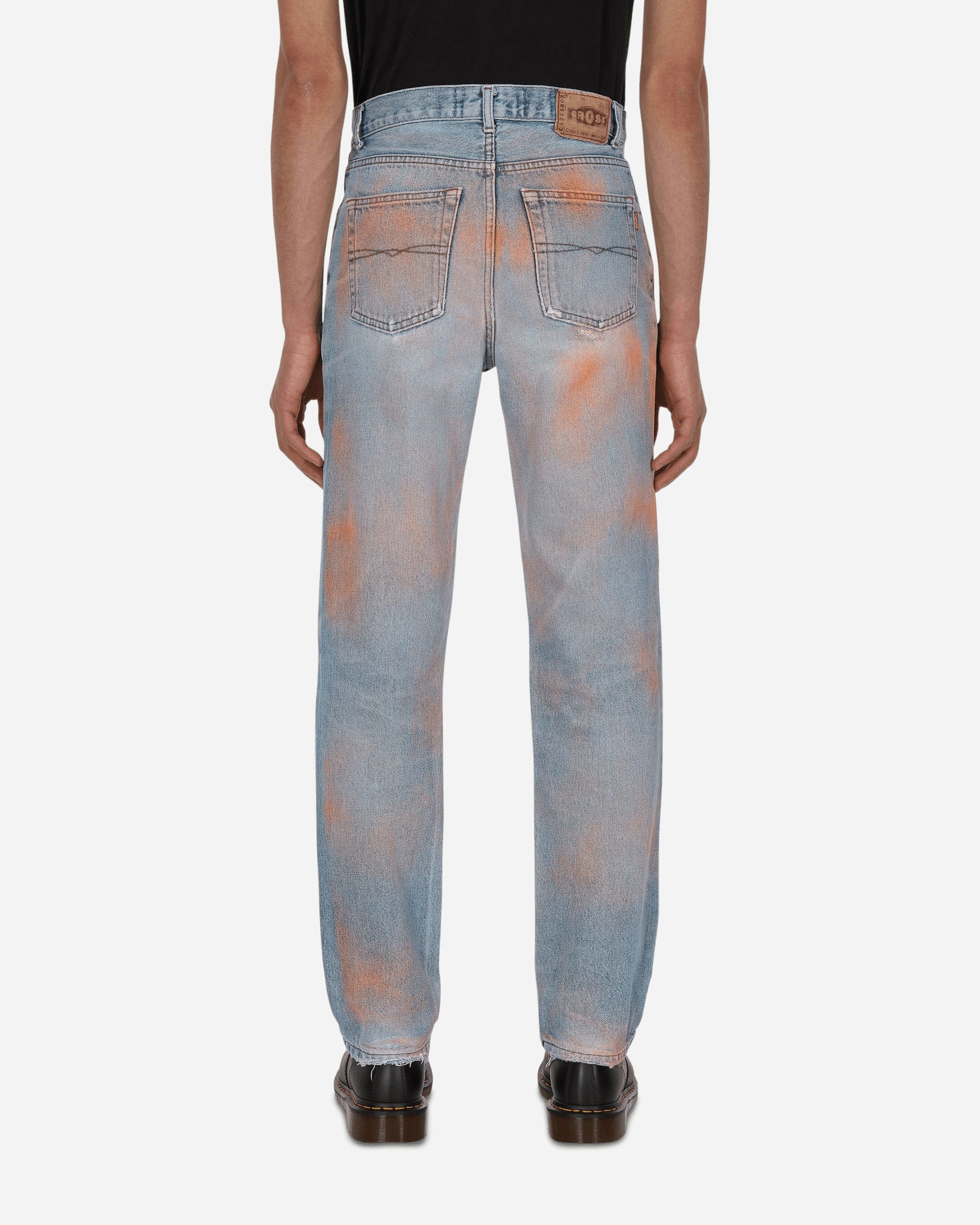 Phipps Spray Painted Vintage Denim Pants Blue
