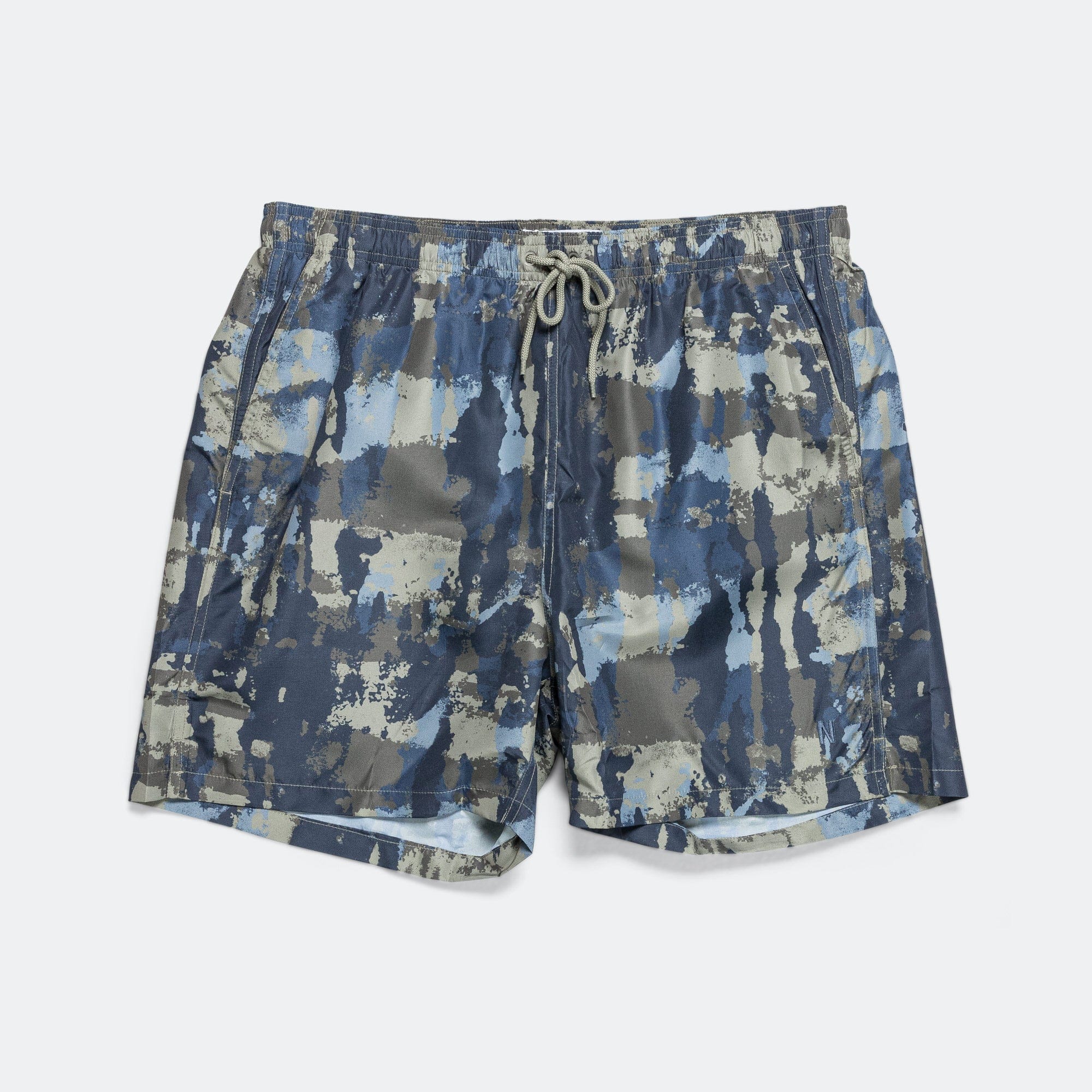 Norse Projects Hauge Printed Swimmers - Steel Blue