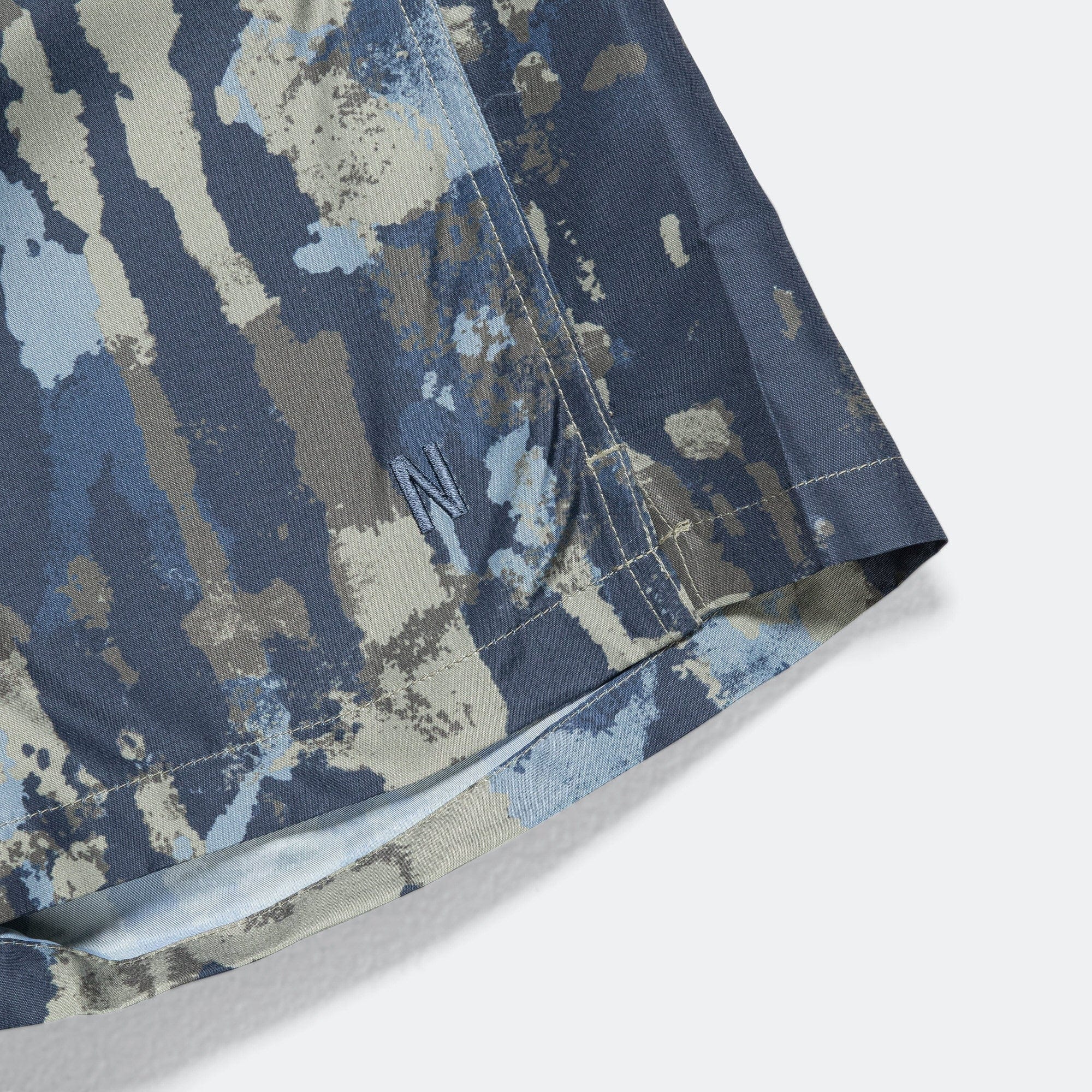 Norse Projects Hauge Printed Swimmers - Steel Blue