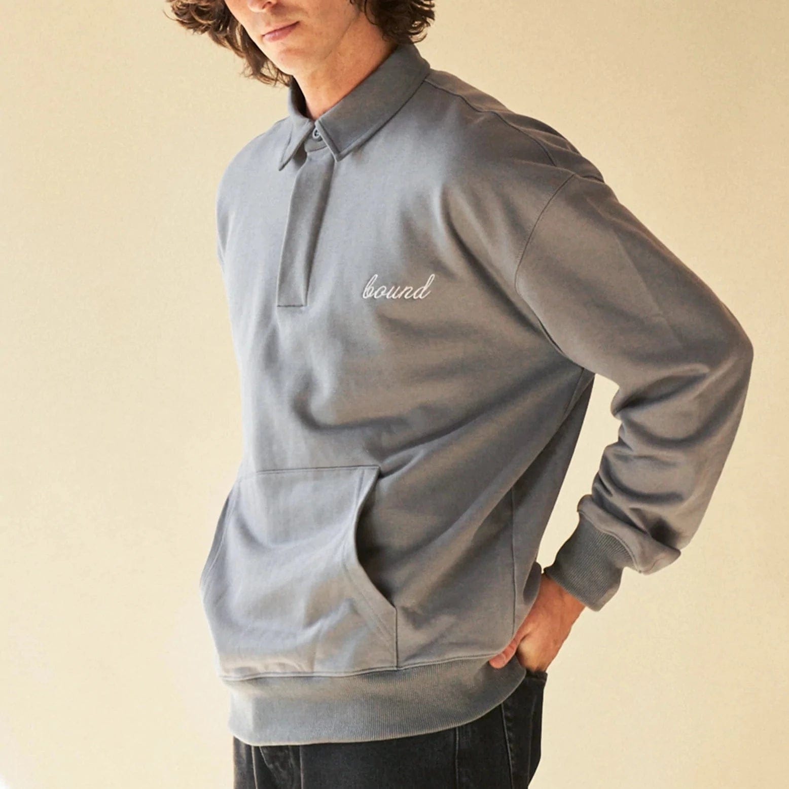 Bound Sage Grey Rugby Polo