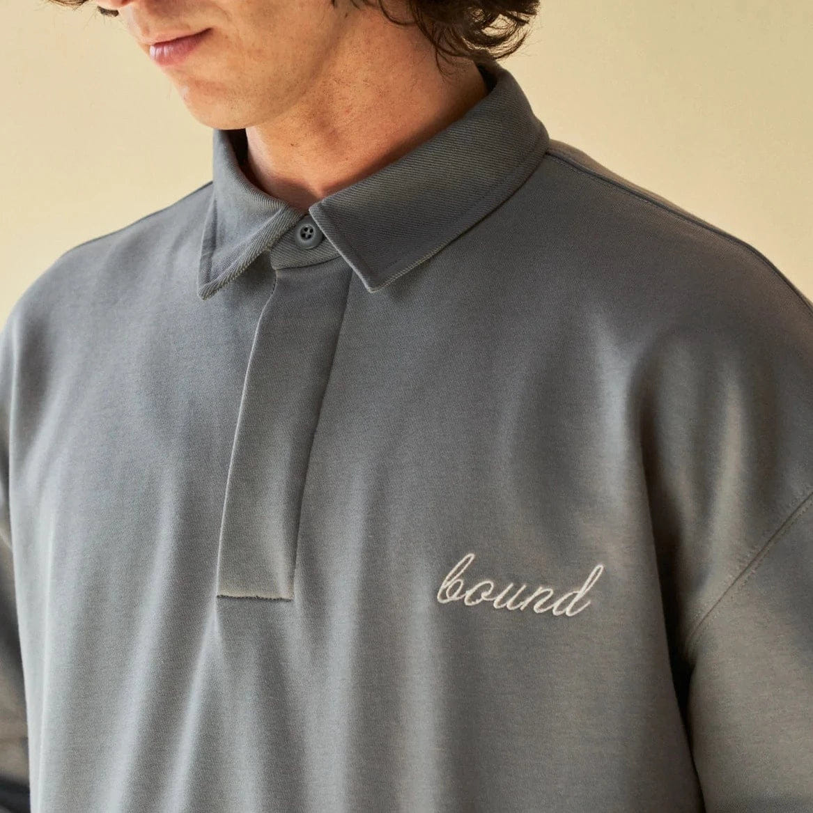 Bound Sage Grey Rugby Polo