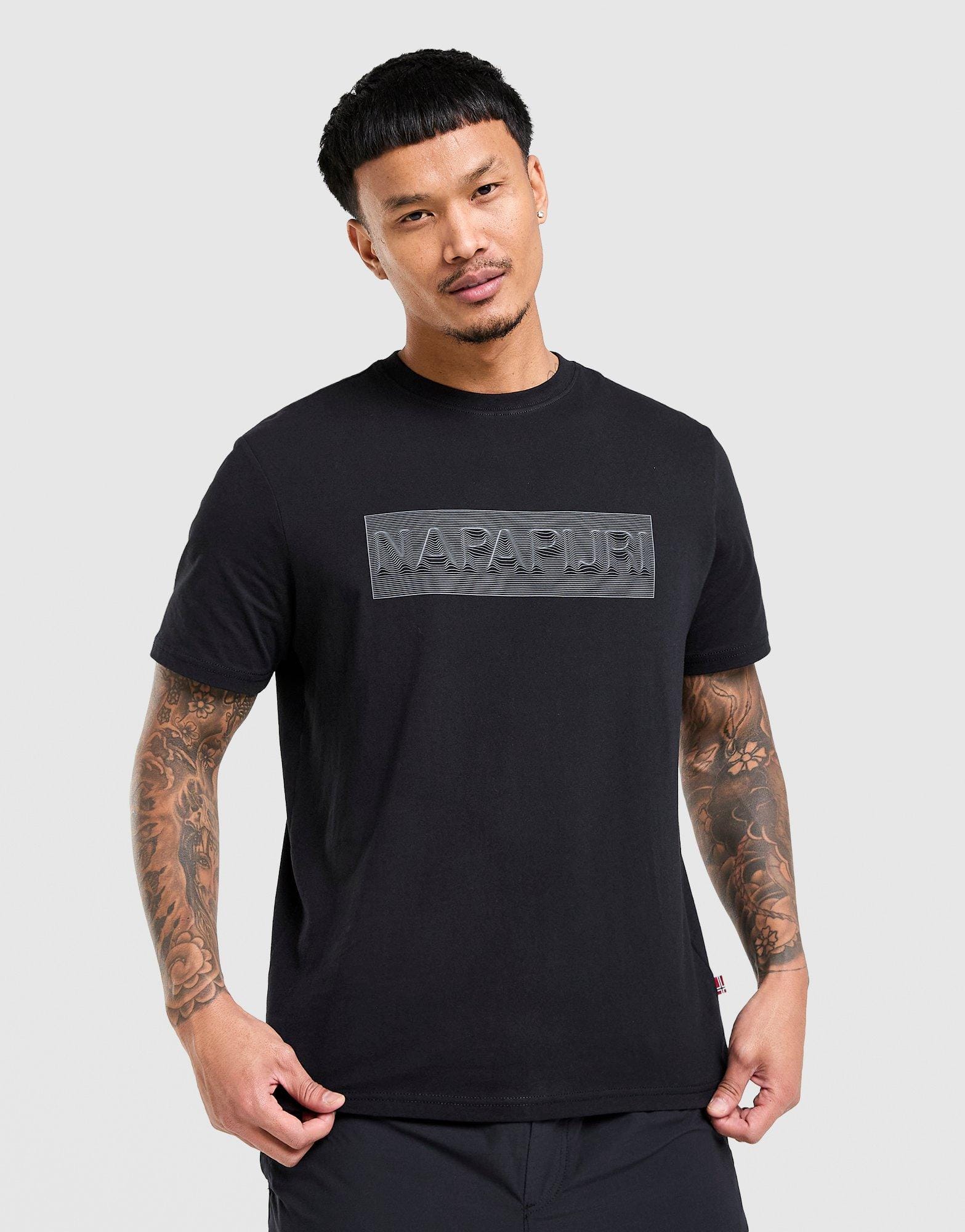 Napapijri Box Wave Graphic T - Shirt