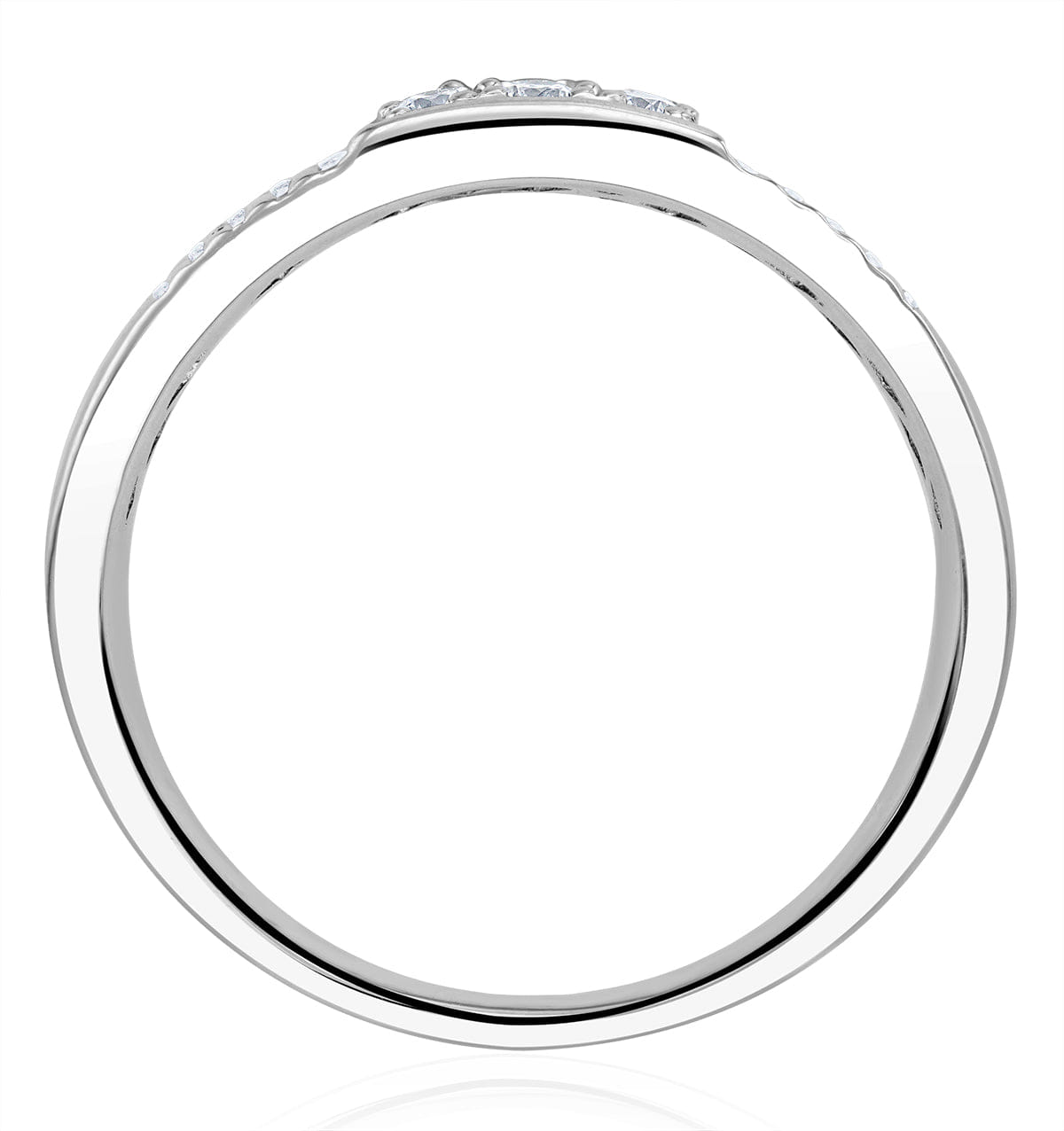 Diamond Mens Lab Diamond Signet Ring 0.50ct H/Si in 925 Silver