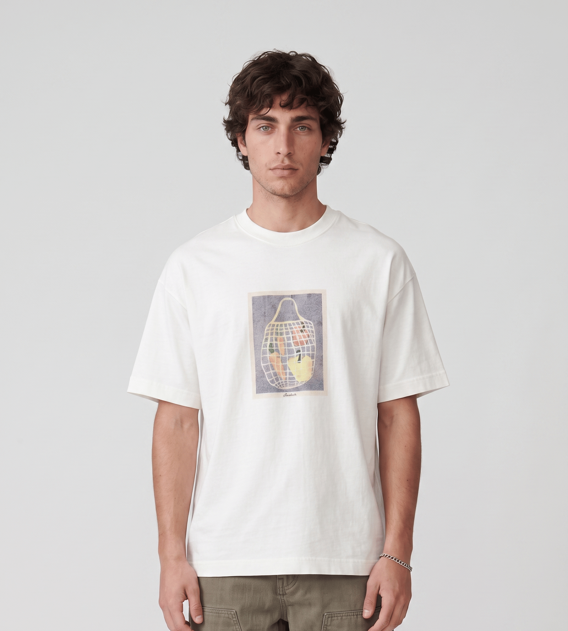 WHITE* Baskèts Fruitbasket T - Shirt White