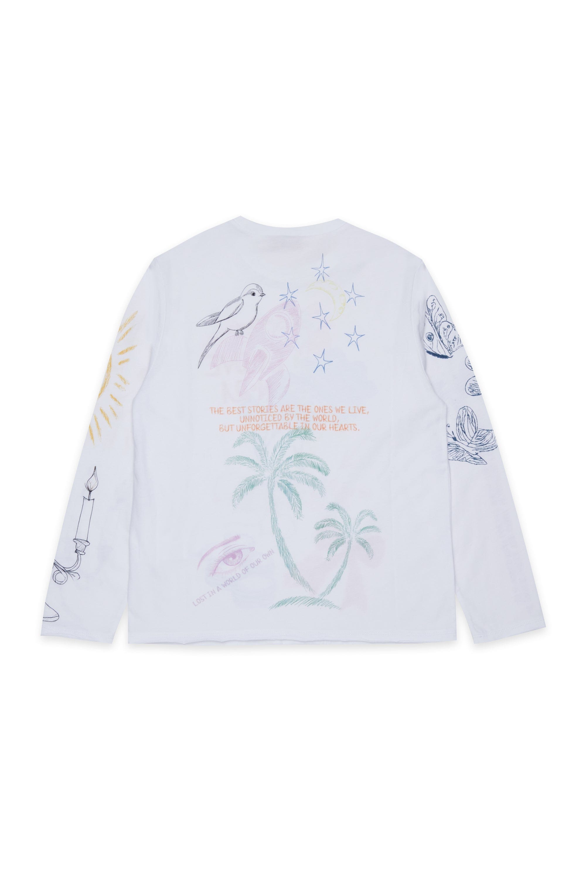 N21 T - SHIRT MANICHE LUNGHE STAMPATA