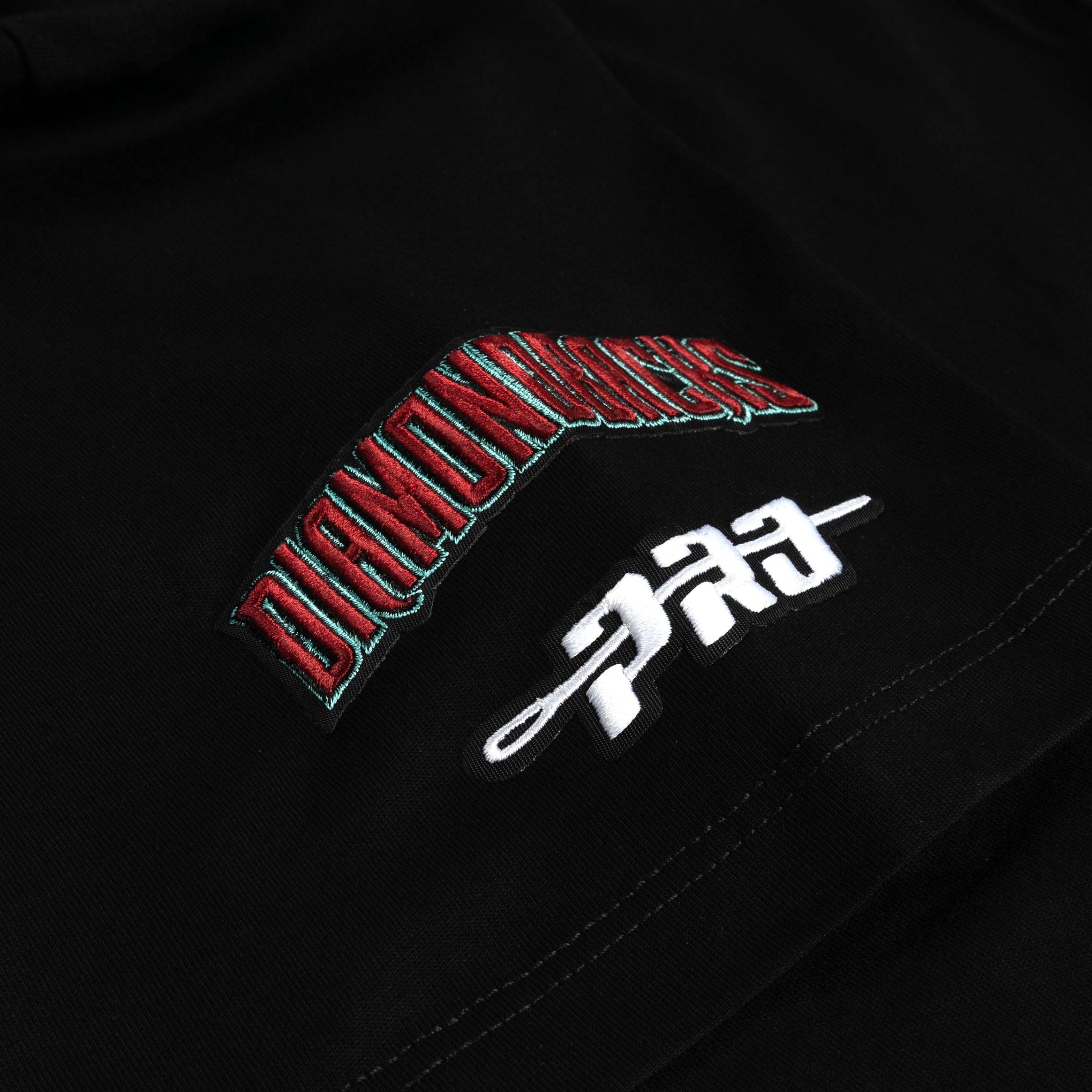 PRO Standard Arizona Diamondbacks Victory Drop Shoulder Mens Short Sleeve Shirt (Black/Red)