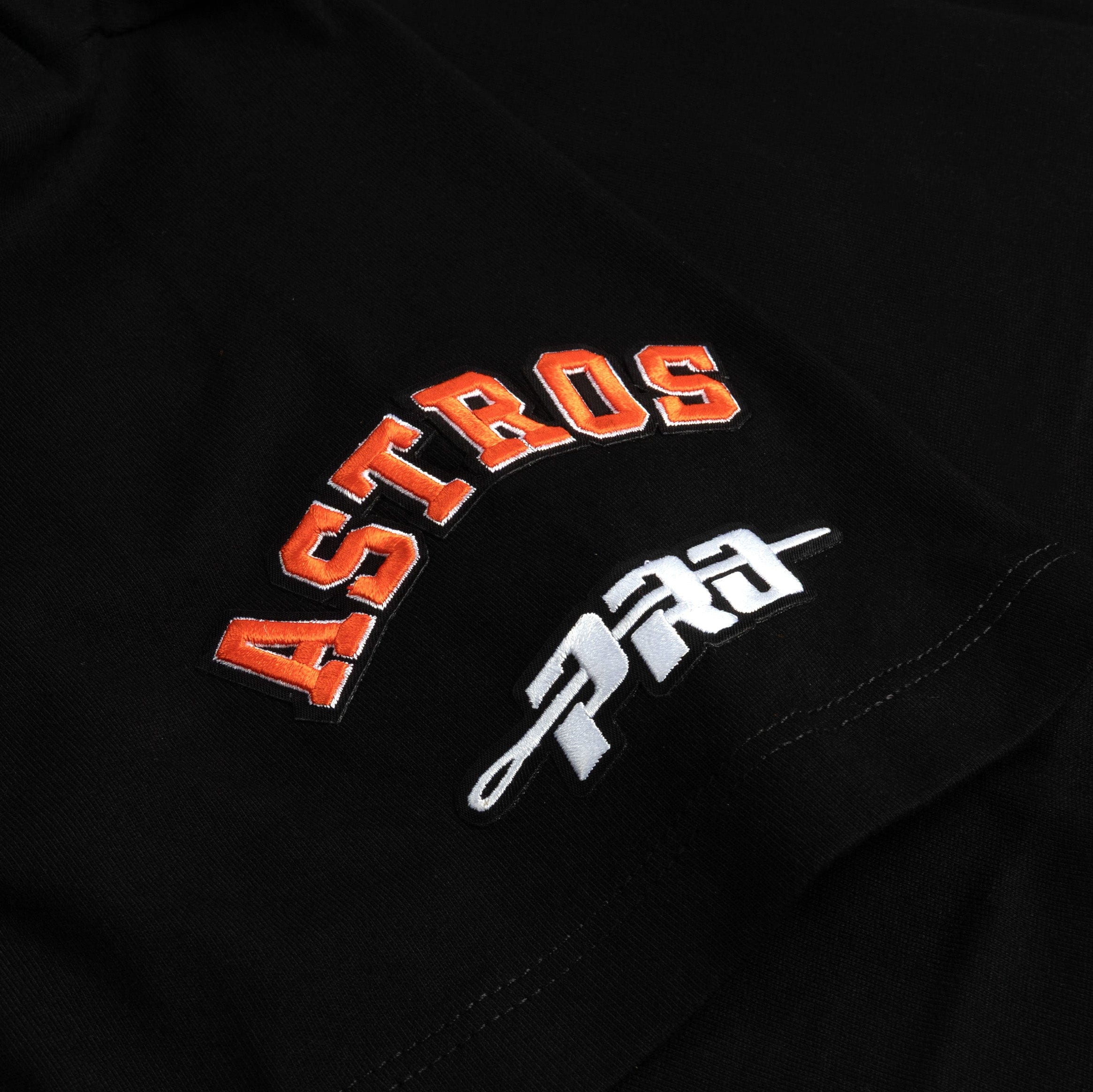 PRO Standard Houston Astros Victory Drop Shoulder Mens Shorts Sleeve Shirt (Black/Red)
