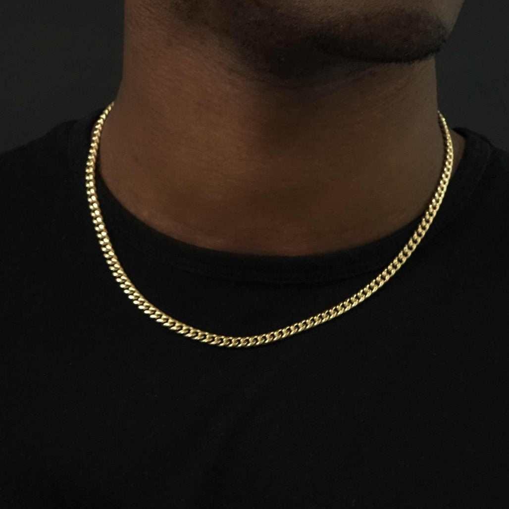GLD PROMO SETS Miami Cuban Chain + Bracelet Bundle in Yellow Gold - 5 mm
