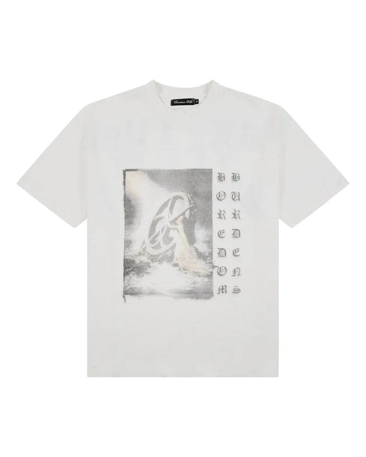 Boredom Kills Washed Up T-Shirt White
