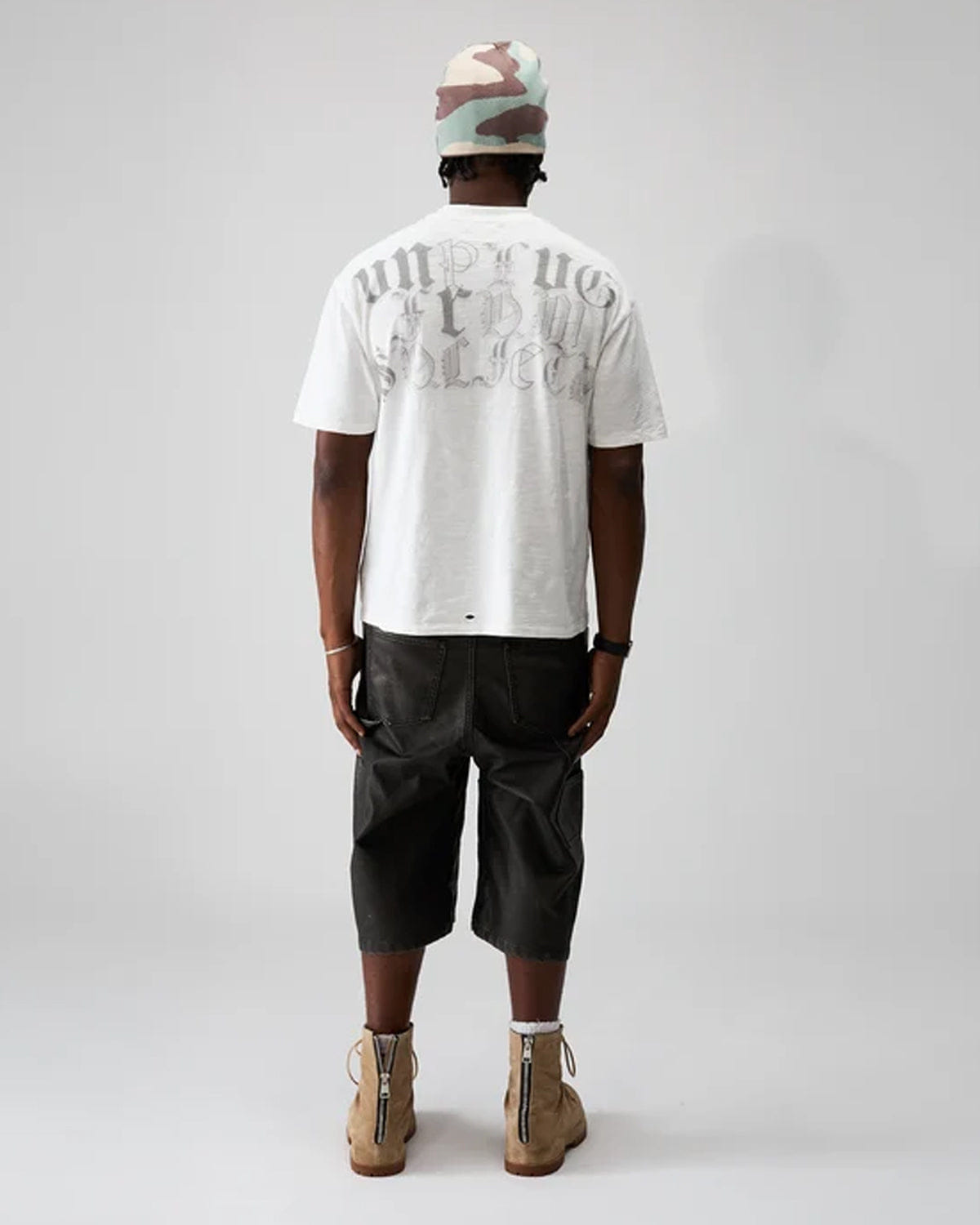 Boredom Kills Washed Up T-Shirt White