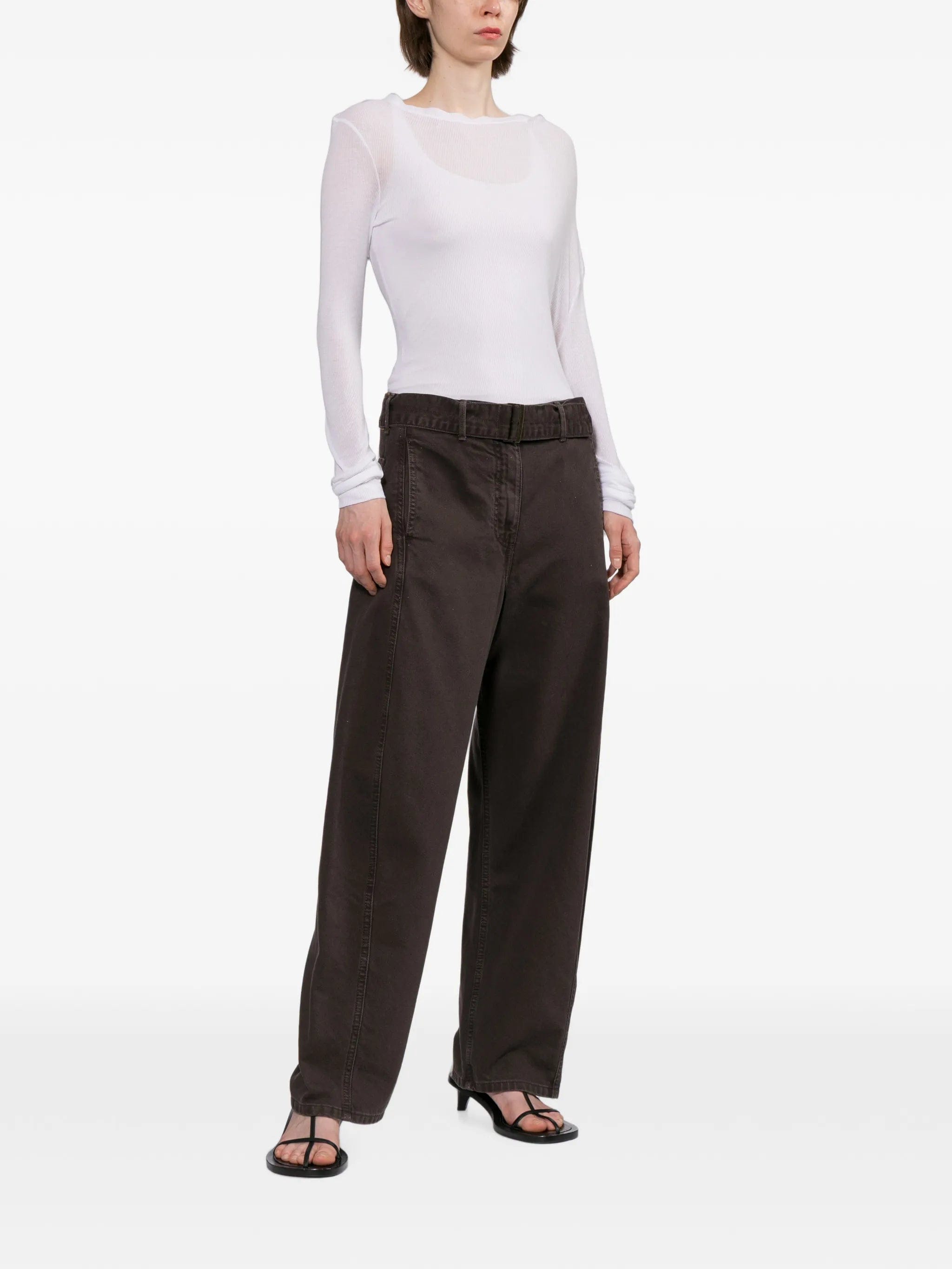 Magda Butrym Low - rise belted jeans