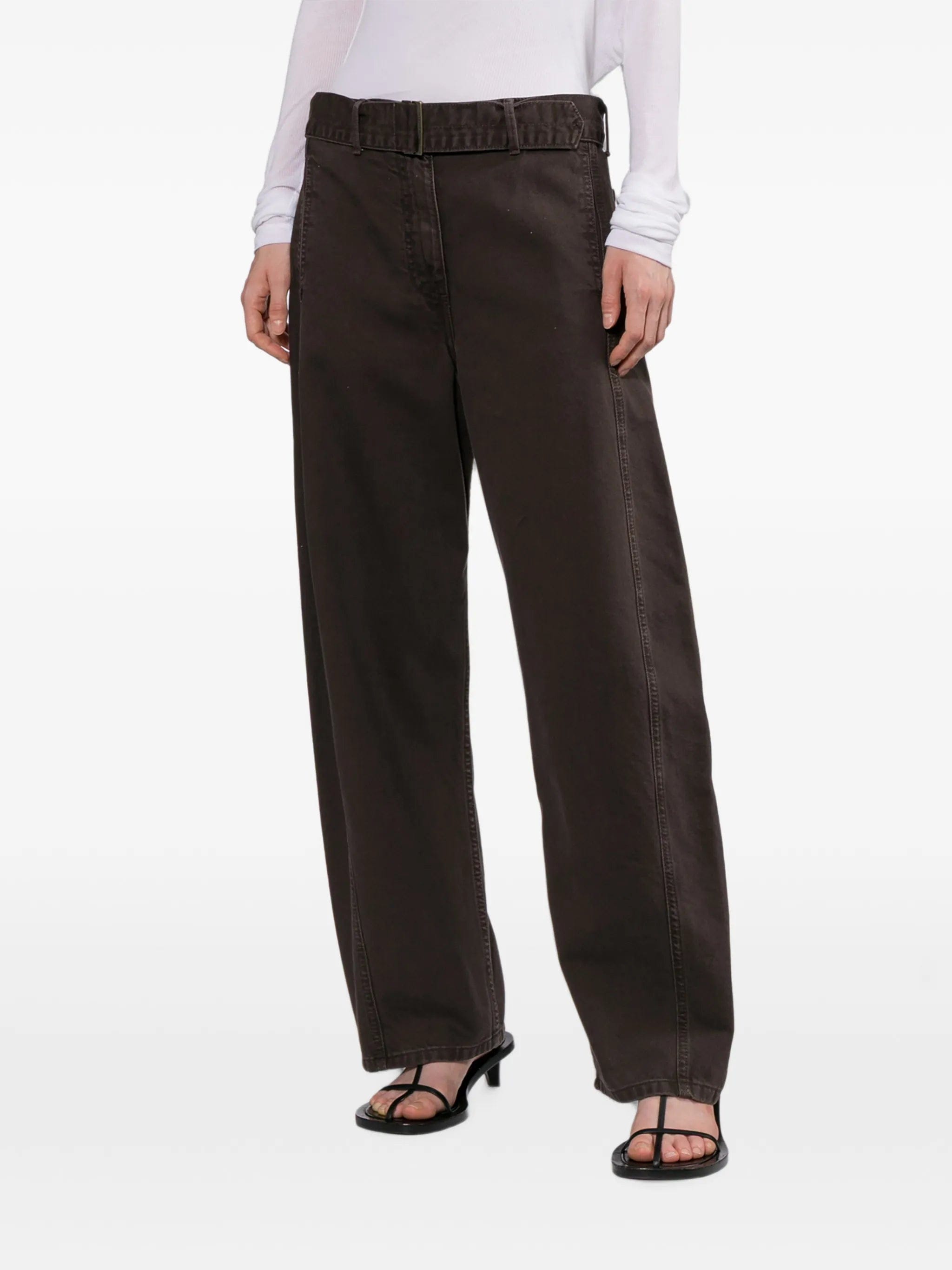 Magda Butrym Low - rise belted jeans