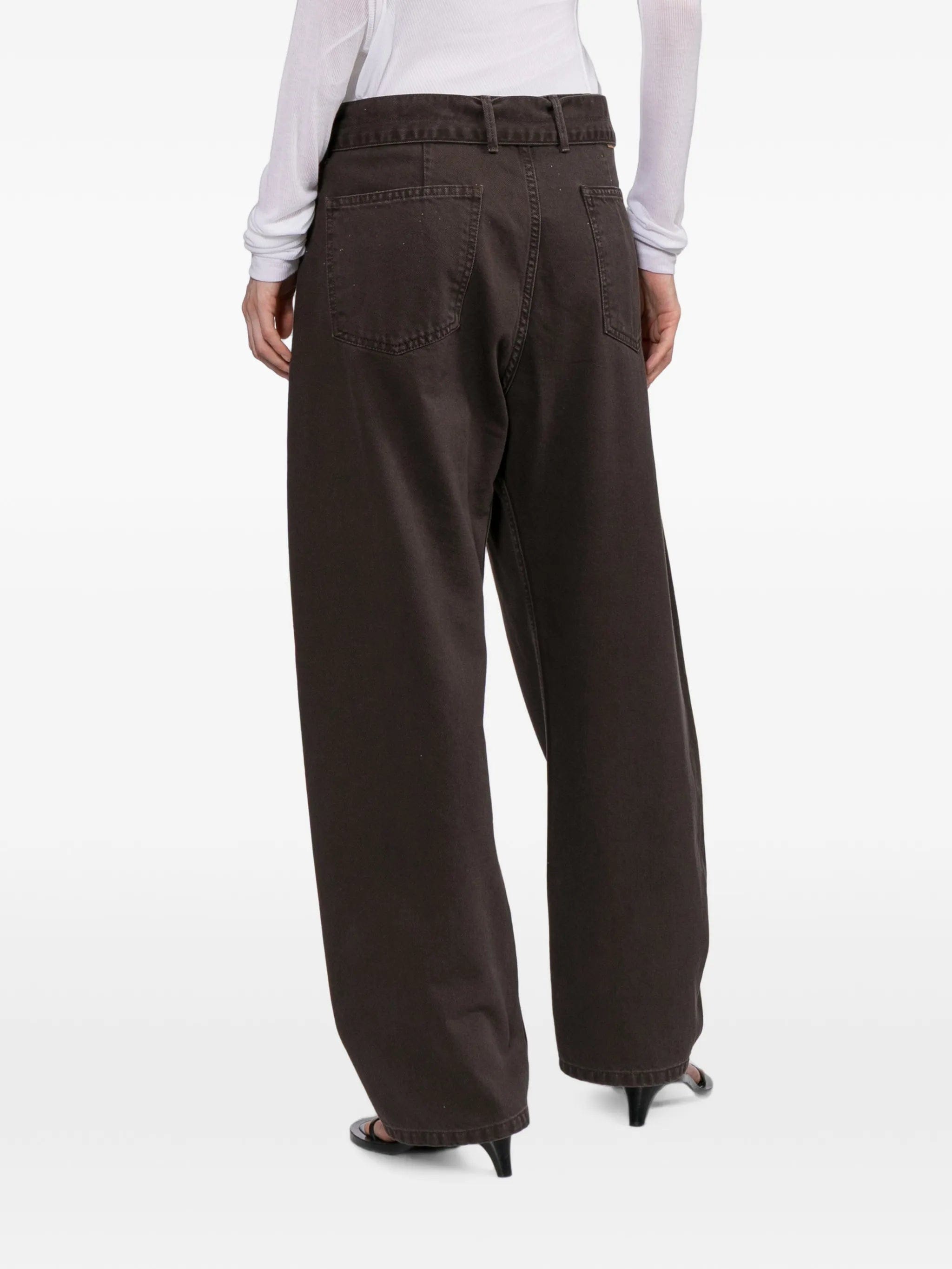 Magda Butrym Low - rise belted jeans