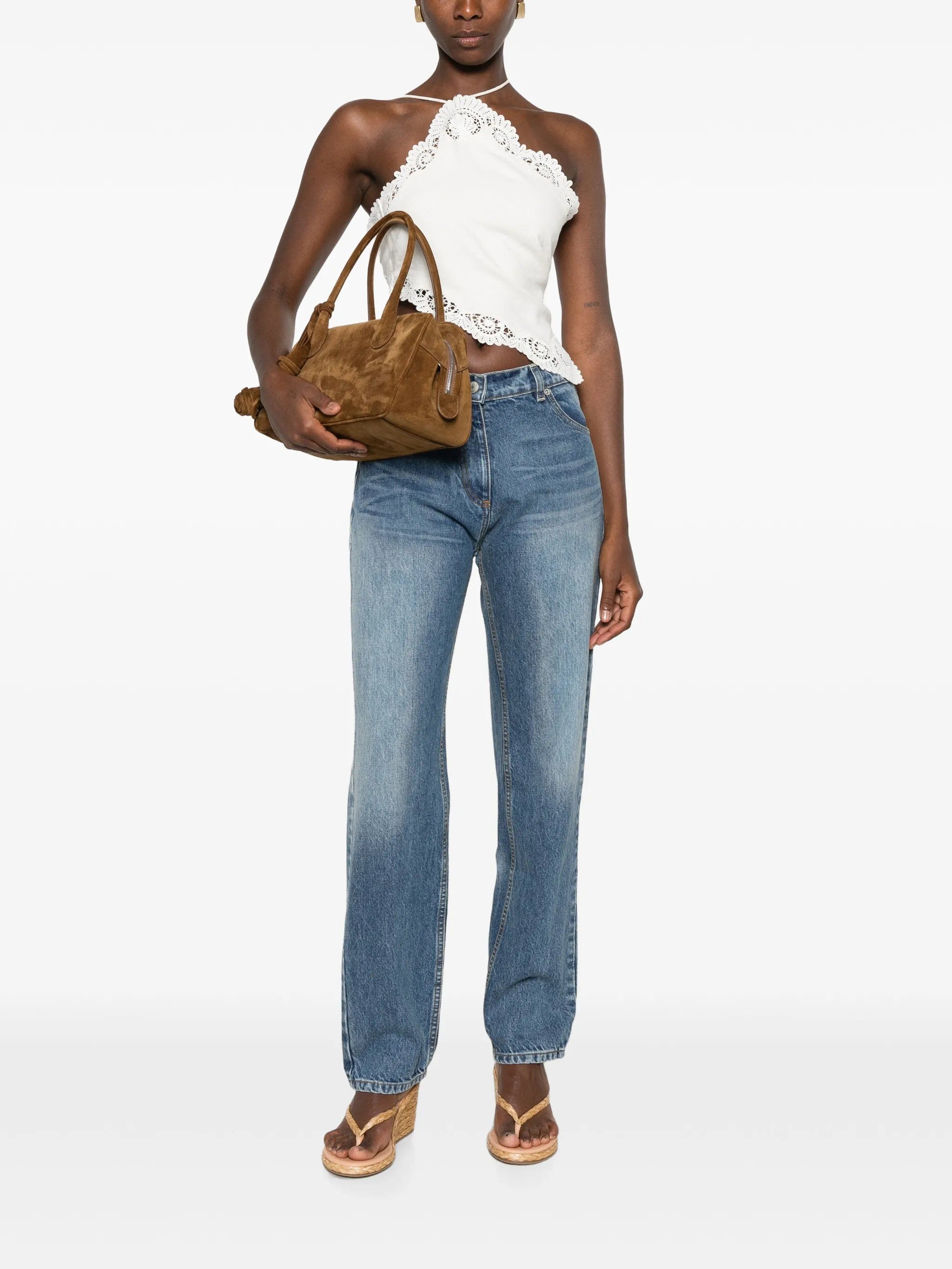 Magda Butrym faded - effect straight - leg jeans