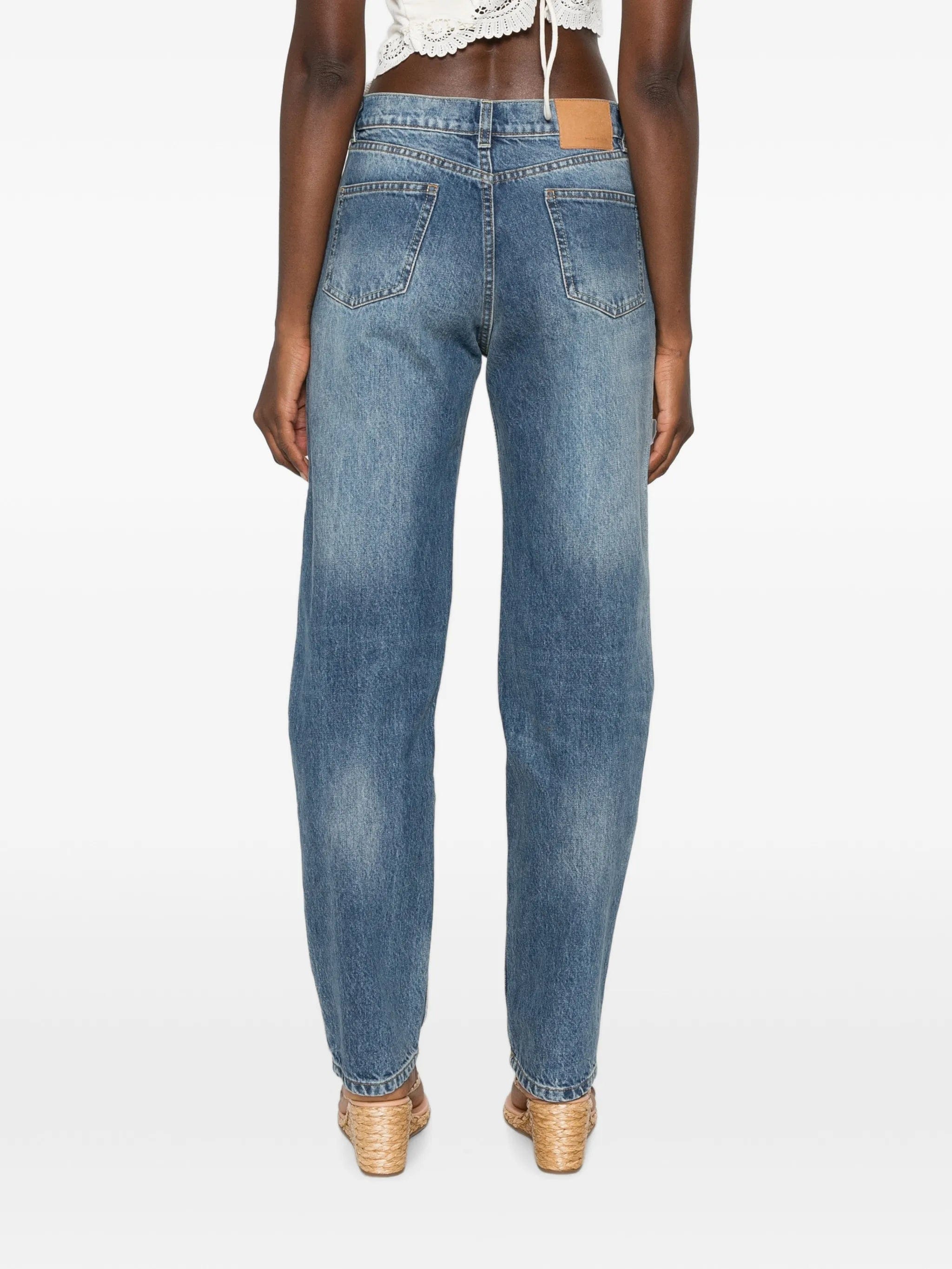 Magda Butrym faded - effect straight - leg jeans