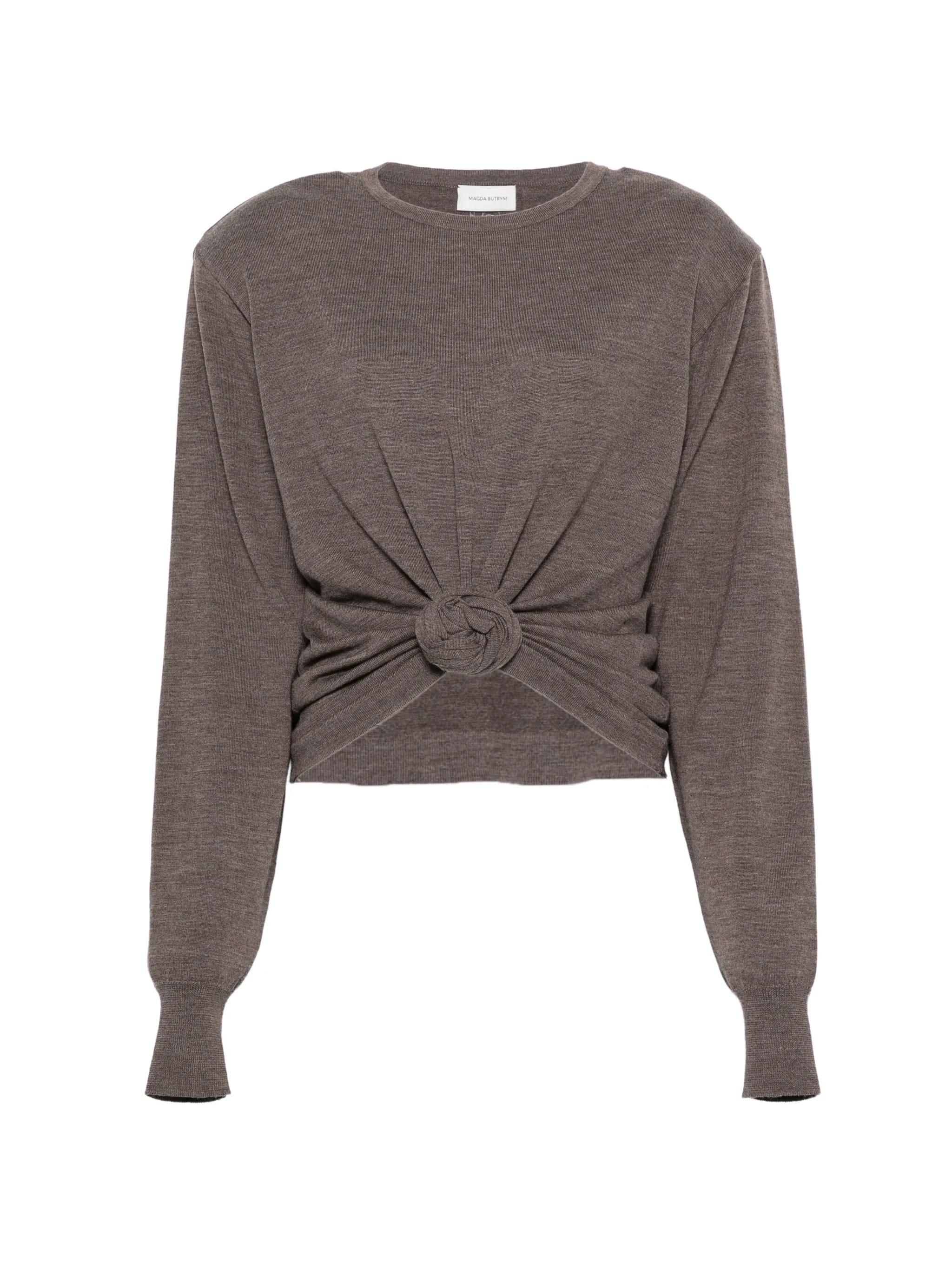 Magda Butrym knot - detail long - sleeve sweater
