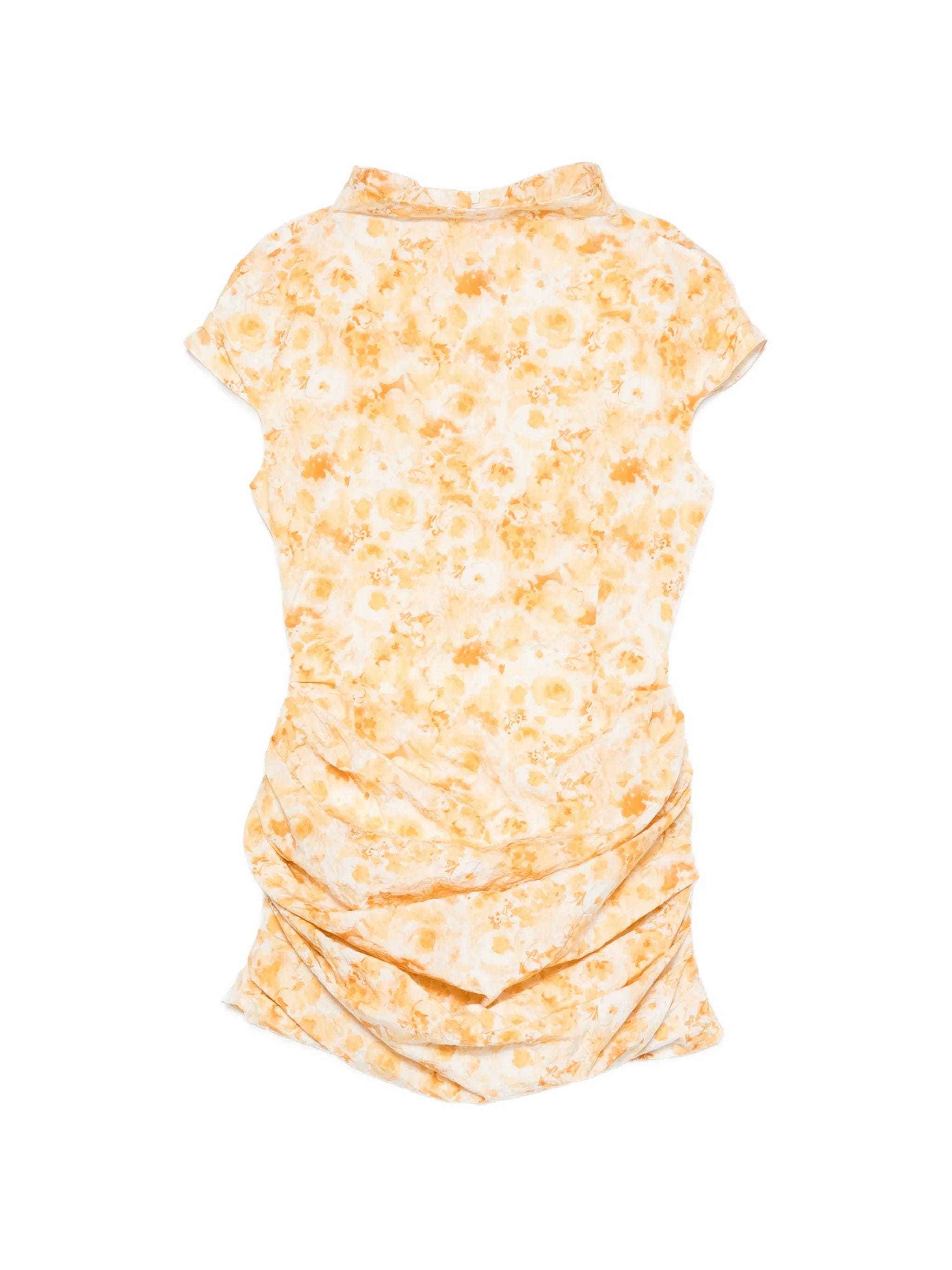 Magda Butrym floral - print ruched mini dress