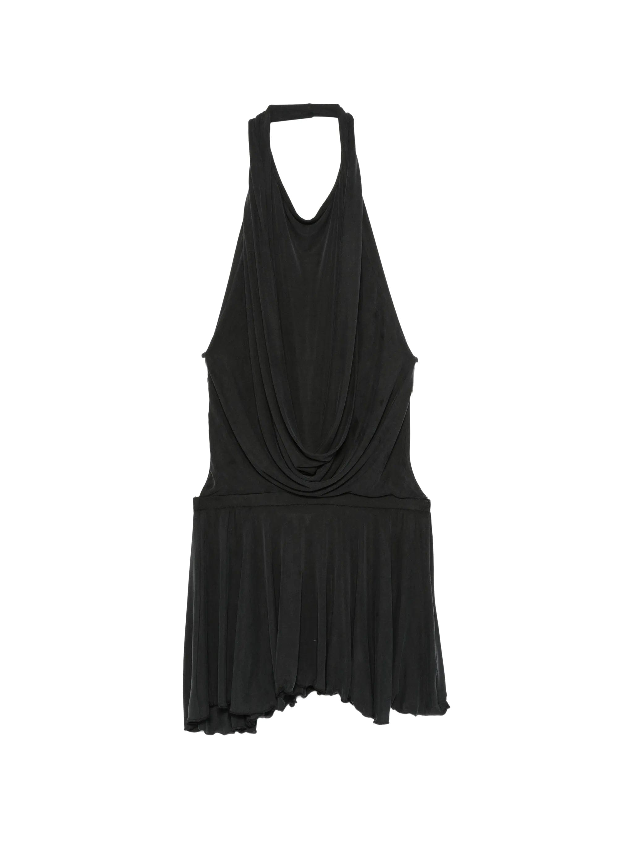 Aya Muse Soma draped open - back mini dress