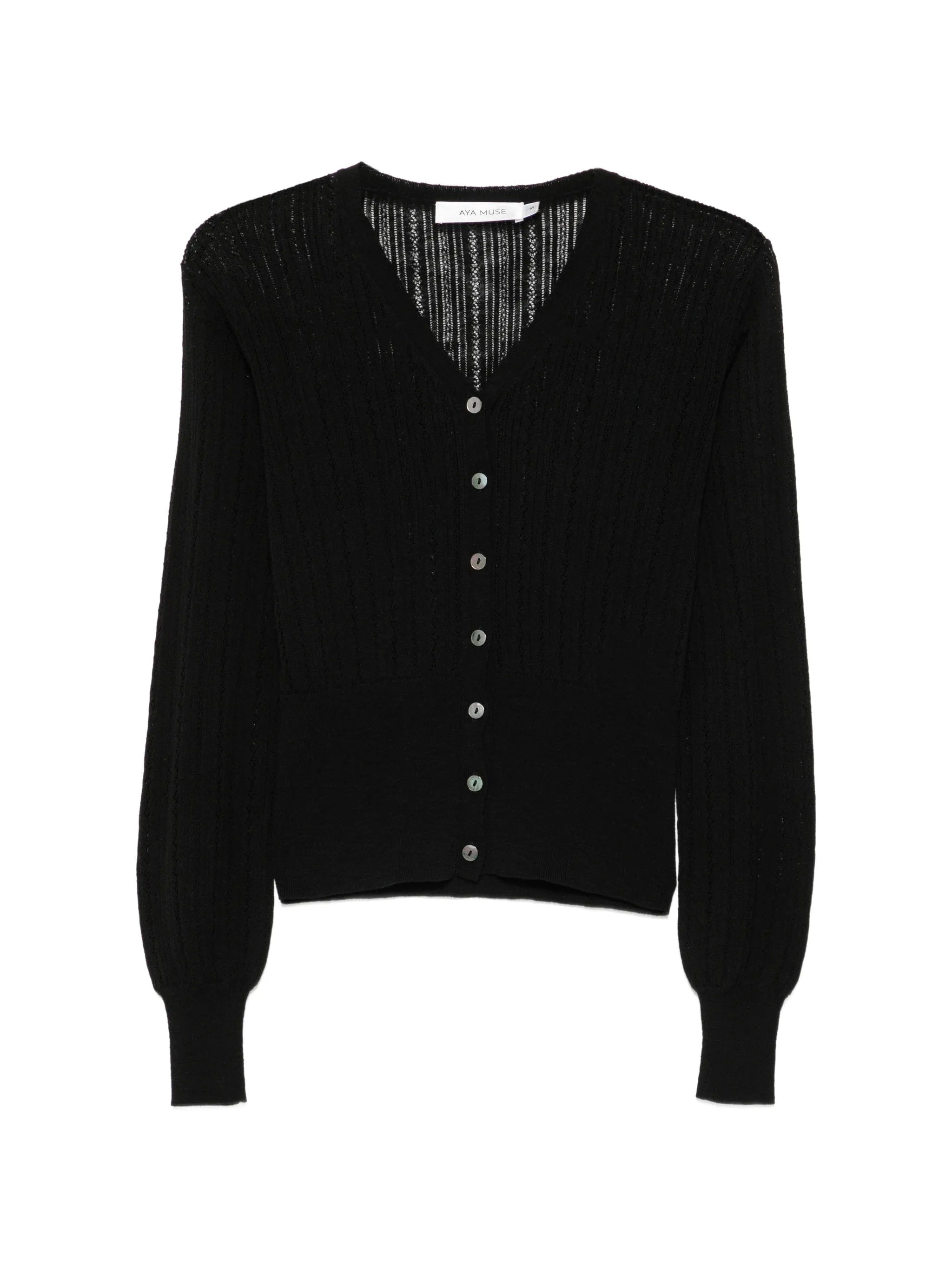 Aya Muse Unae pointelle - knit cardigan