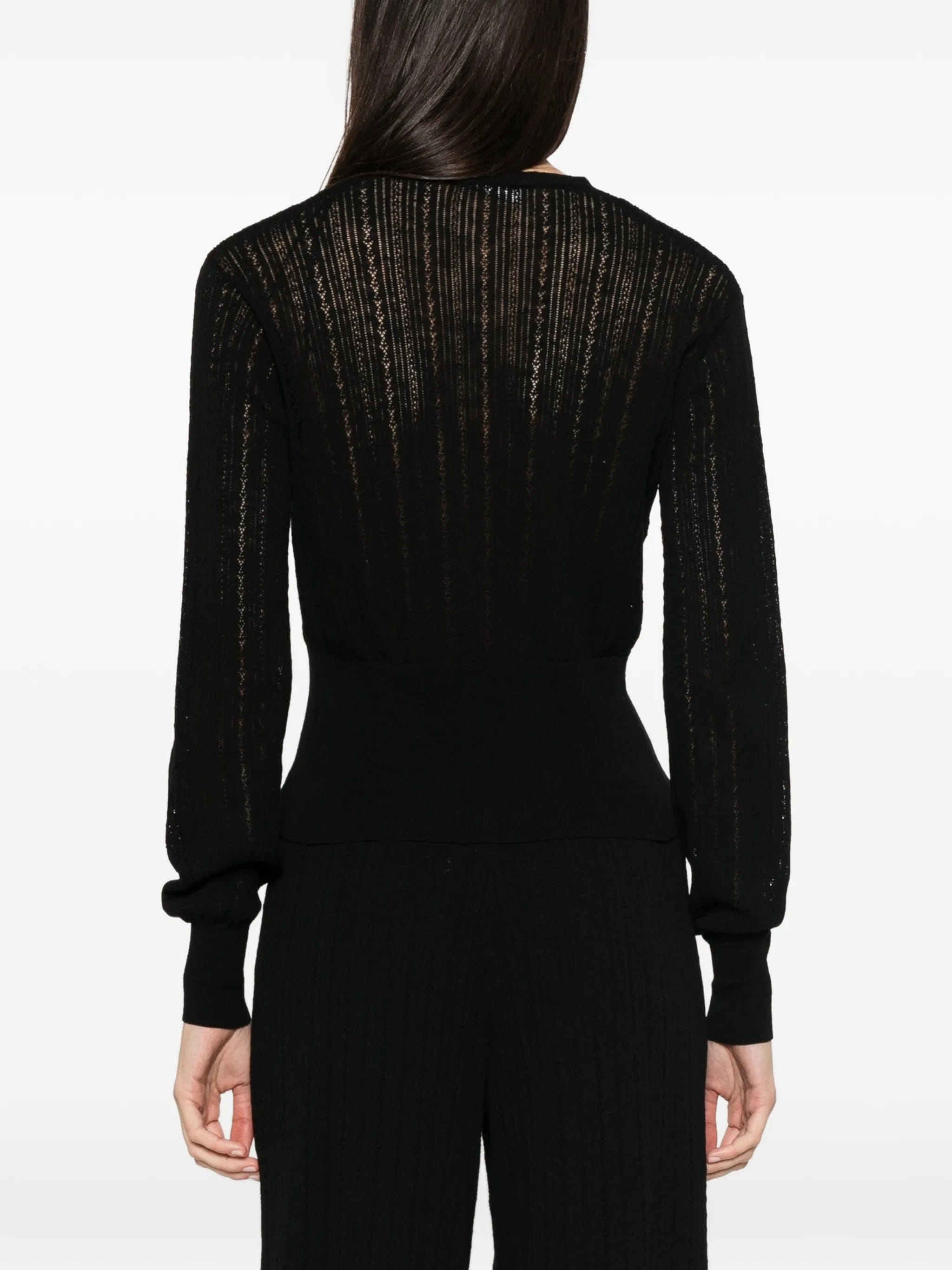 Aya Muse Unae pointelle - knit cardigan