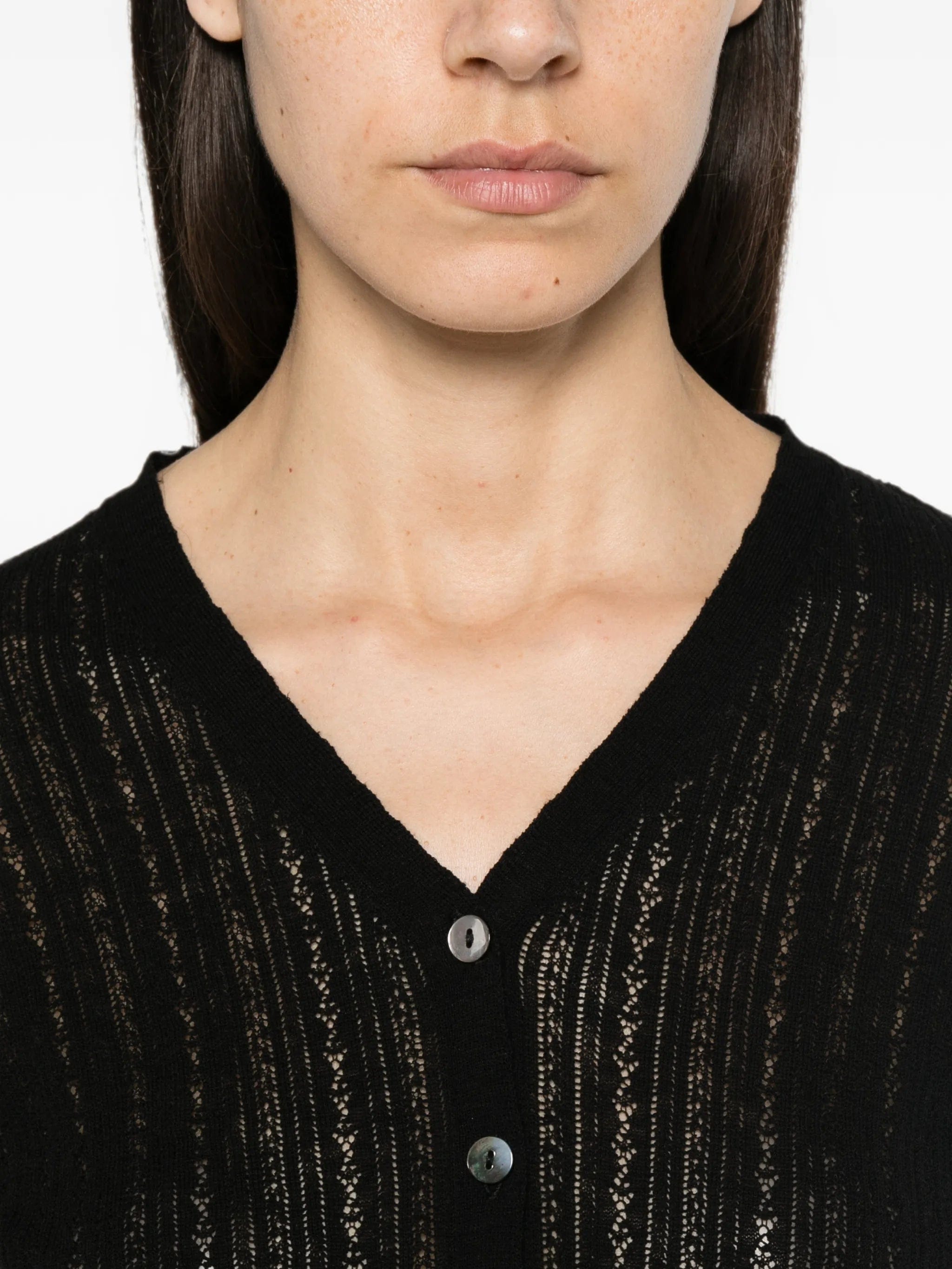 Aya Muse Unae pointelle - knit cardigan