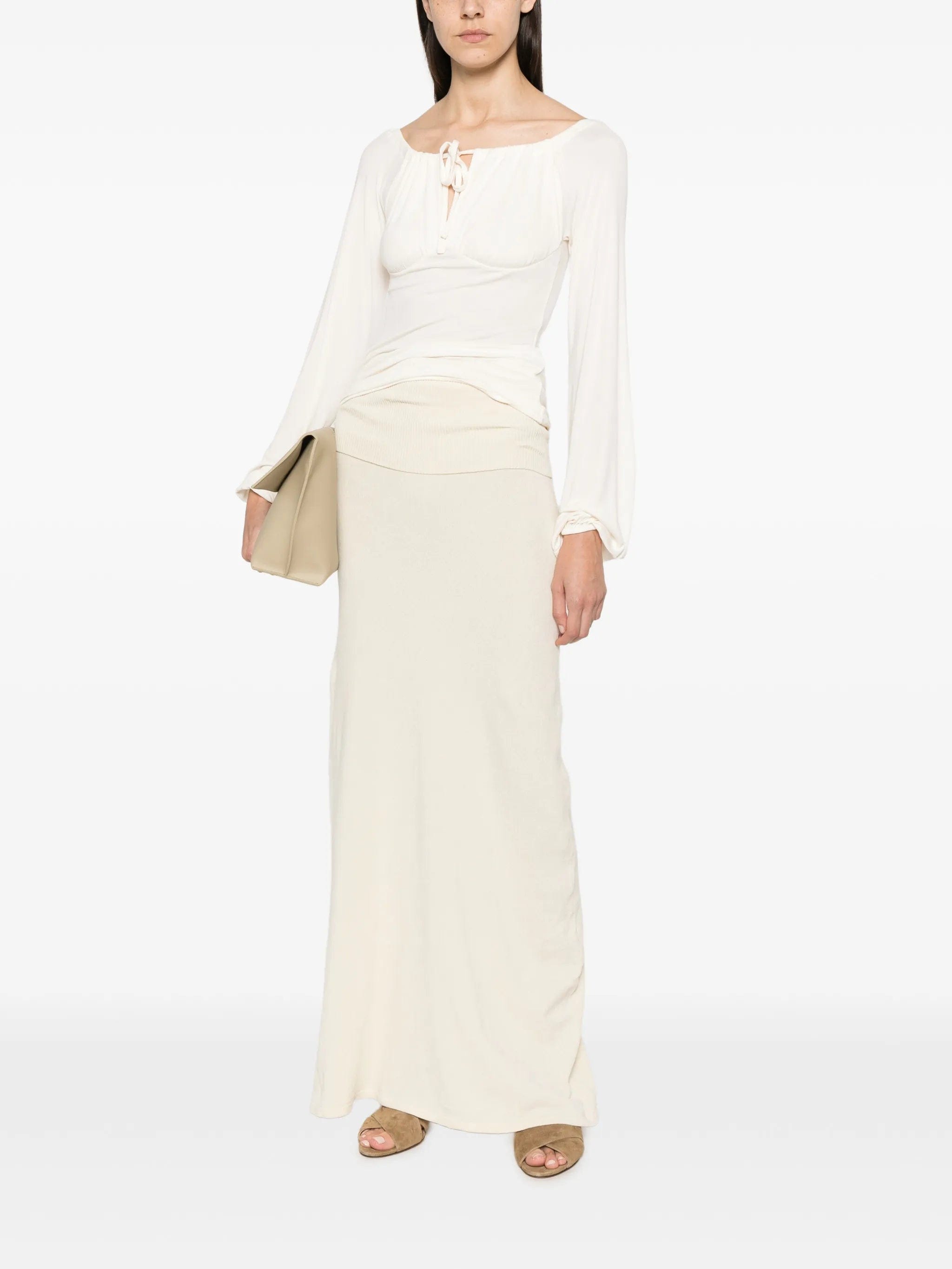 Aya Muse Oona ribbed - knit maxi skirt