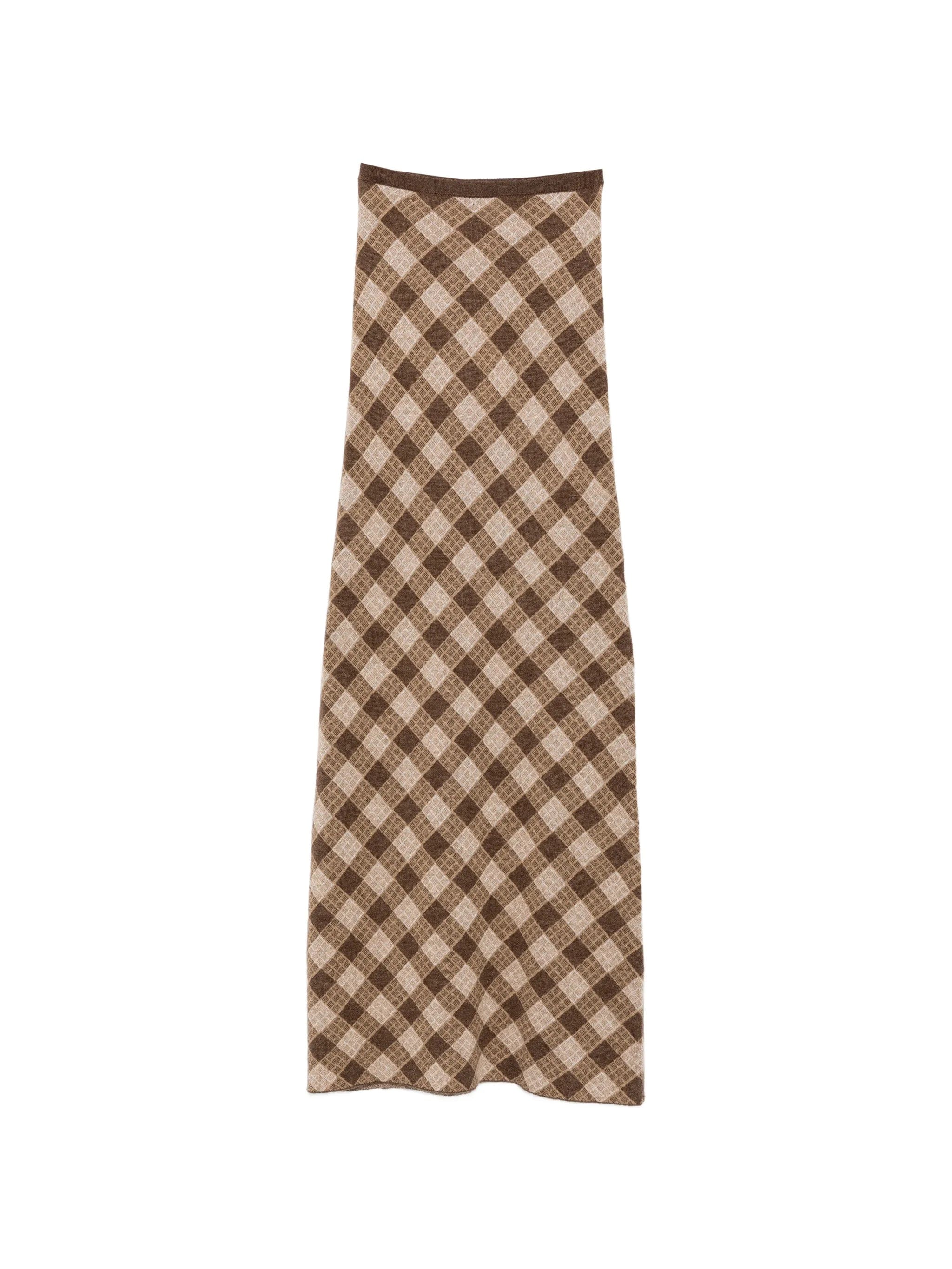 Aya Muse Kae checkered maxi skirt