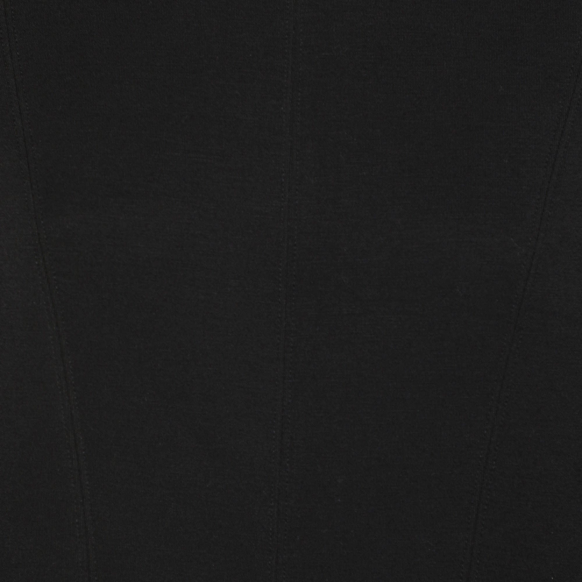 S'max Mara Black Jersey Pensile Midi Dress