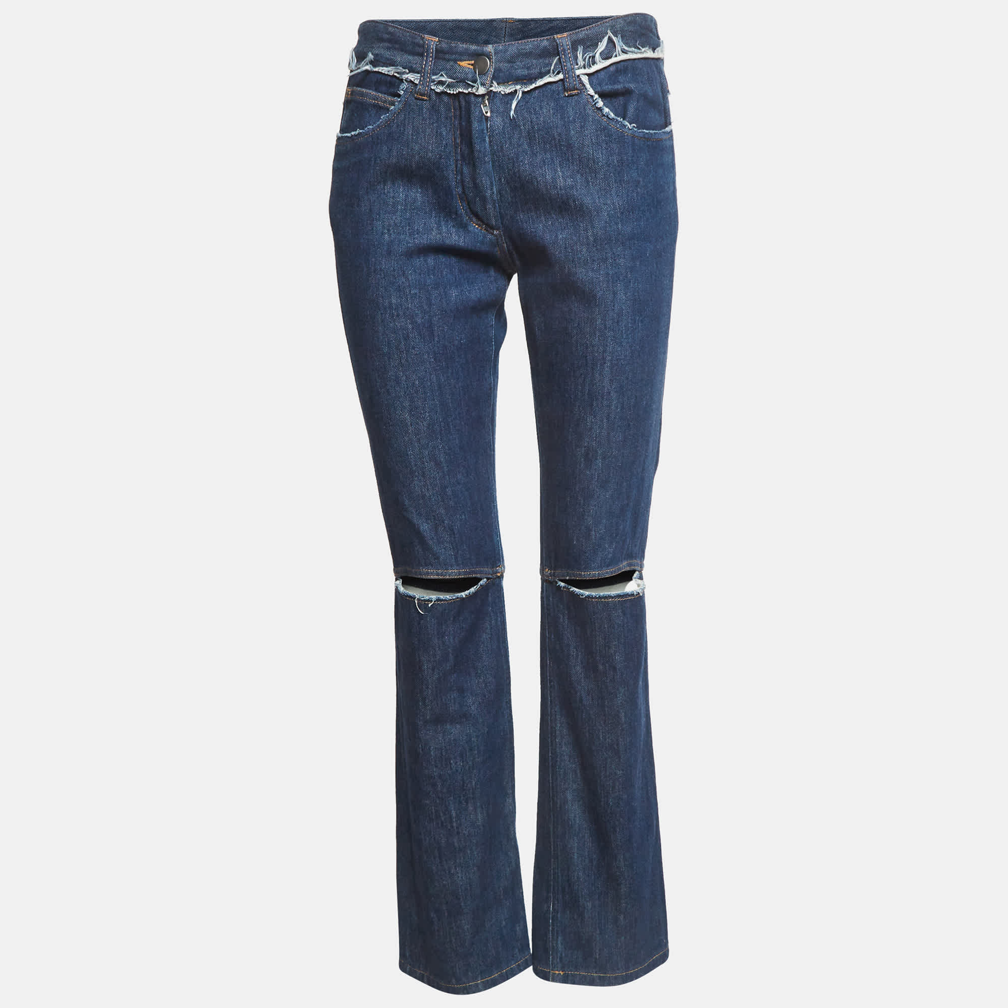 Maison Martin Margiela Blue Denim Distressed Jeans