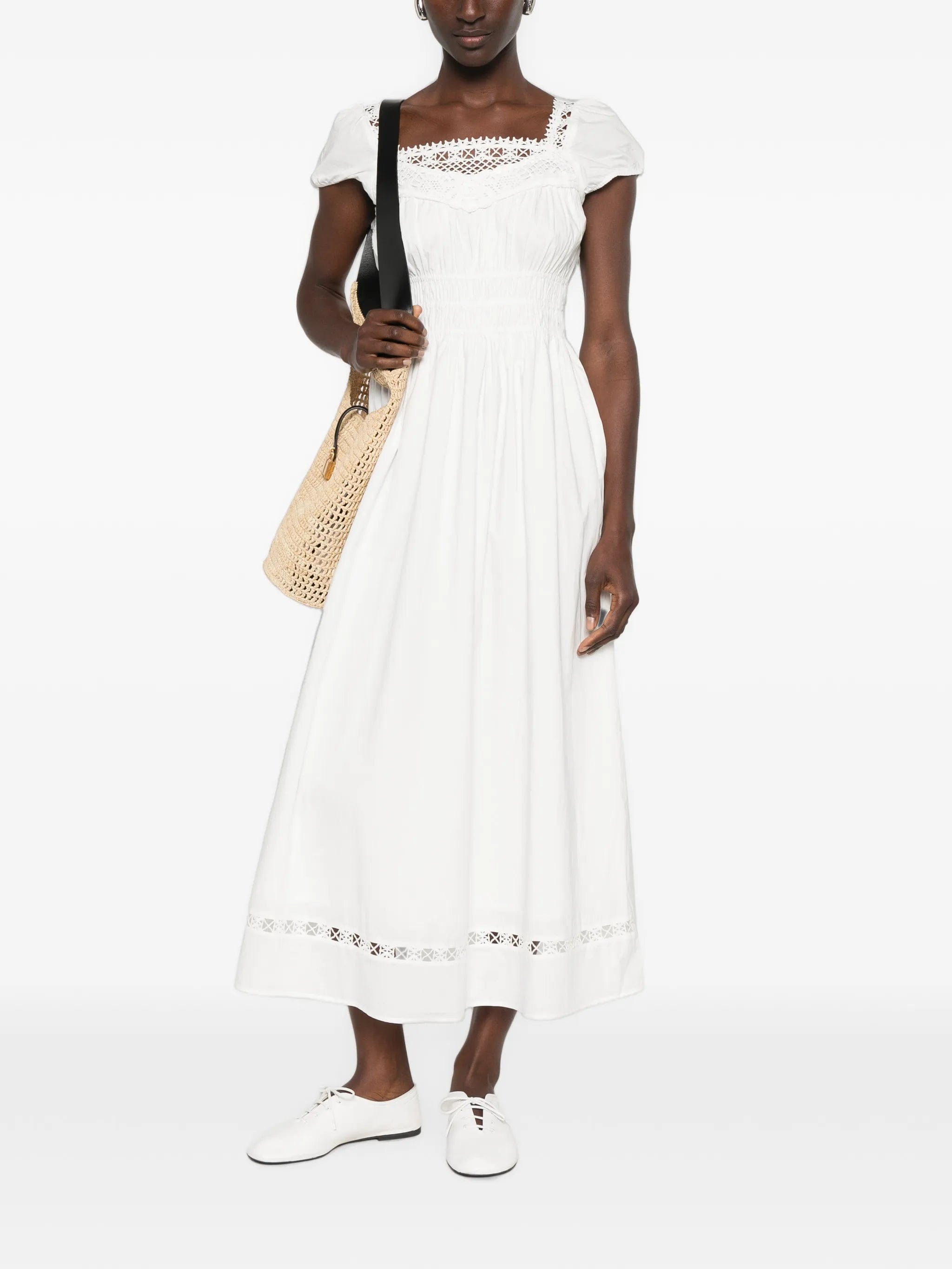 Posse Veda crochet - trim midi dress