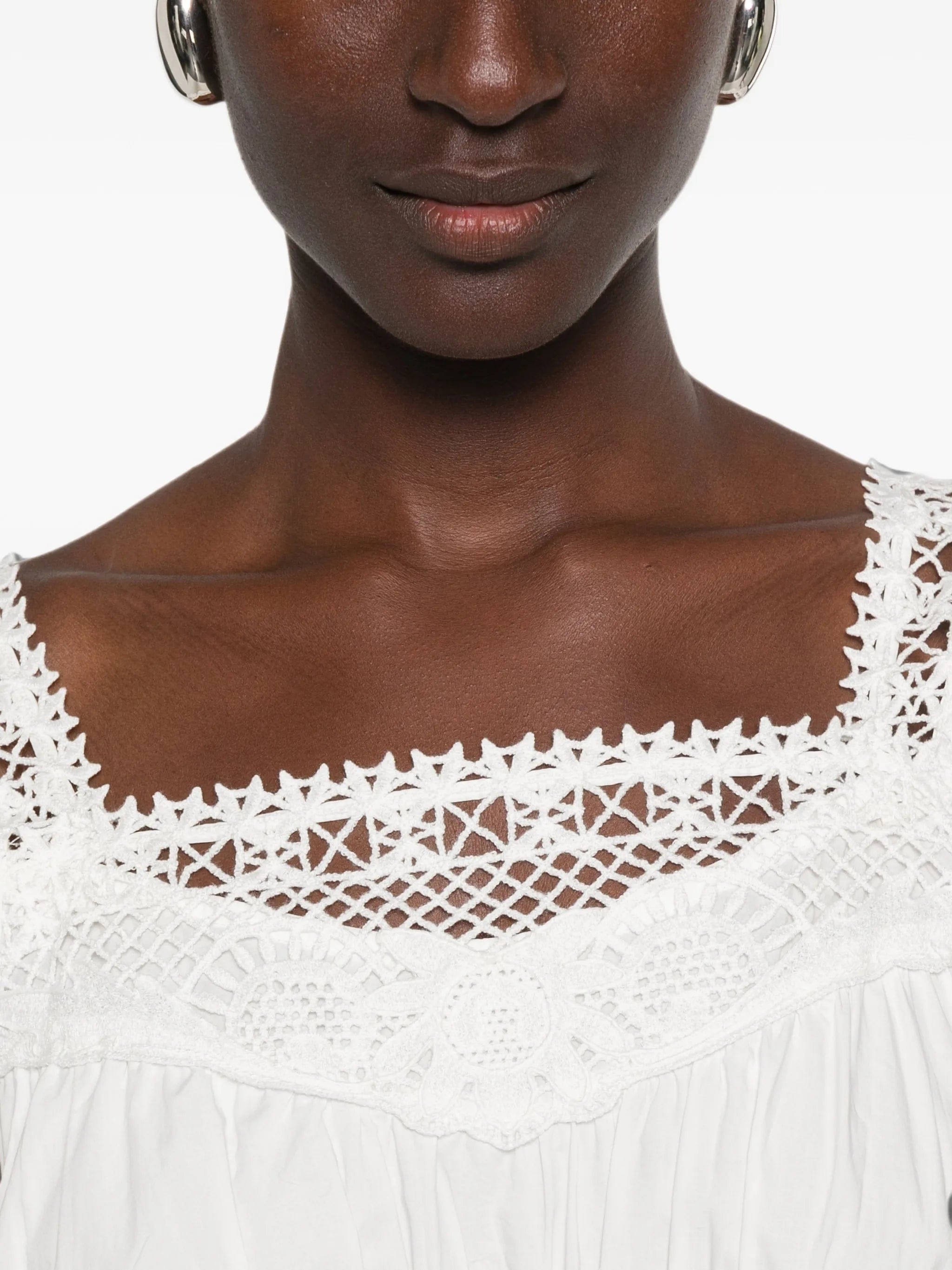 Posse Veda crochet - trim midi dress