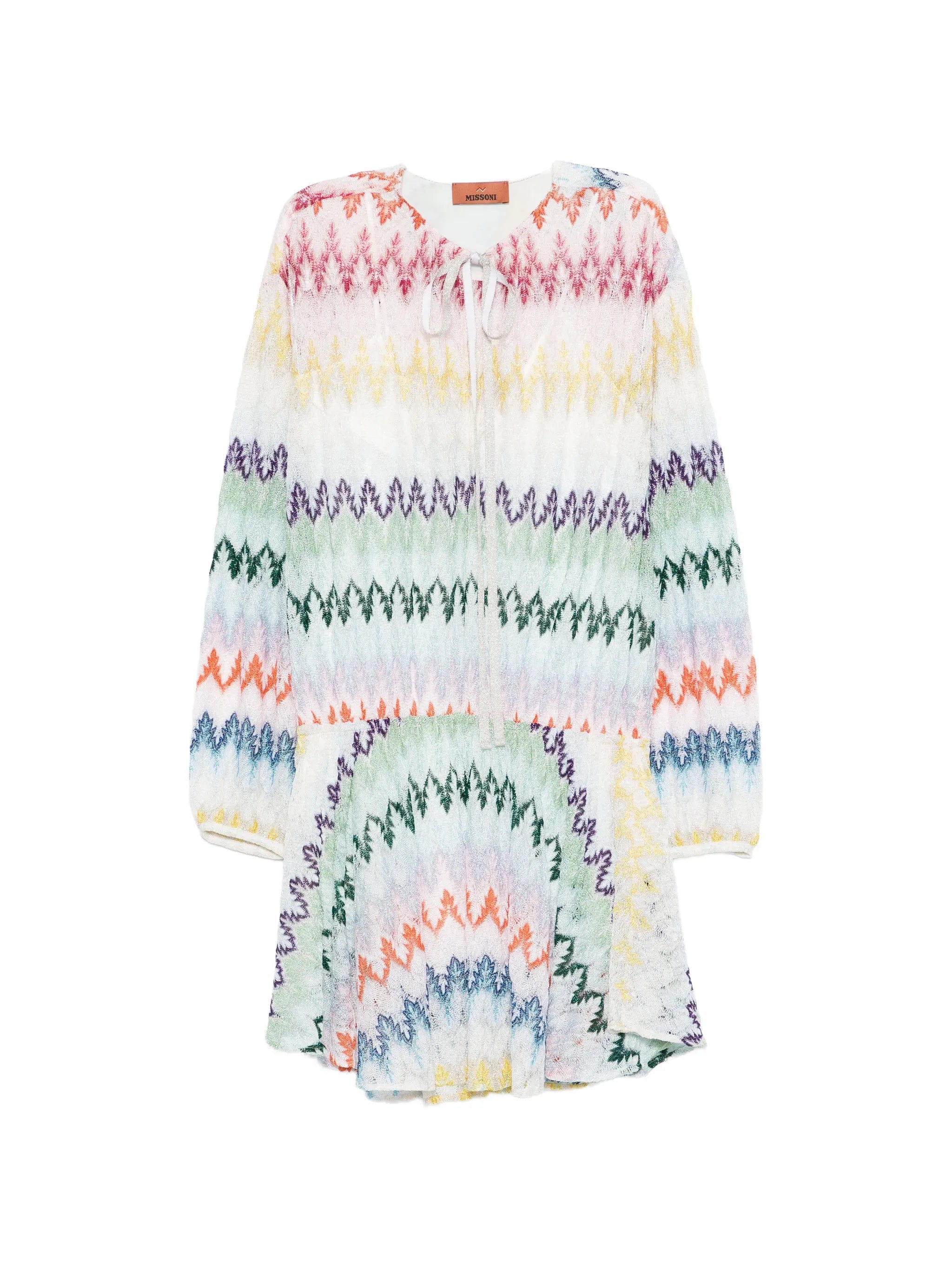 Missoni zigzag tie mini dress