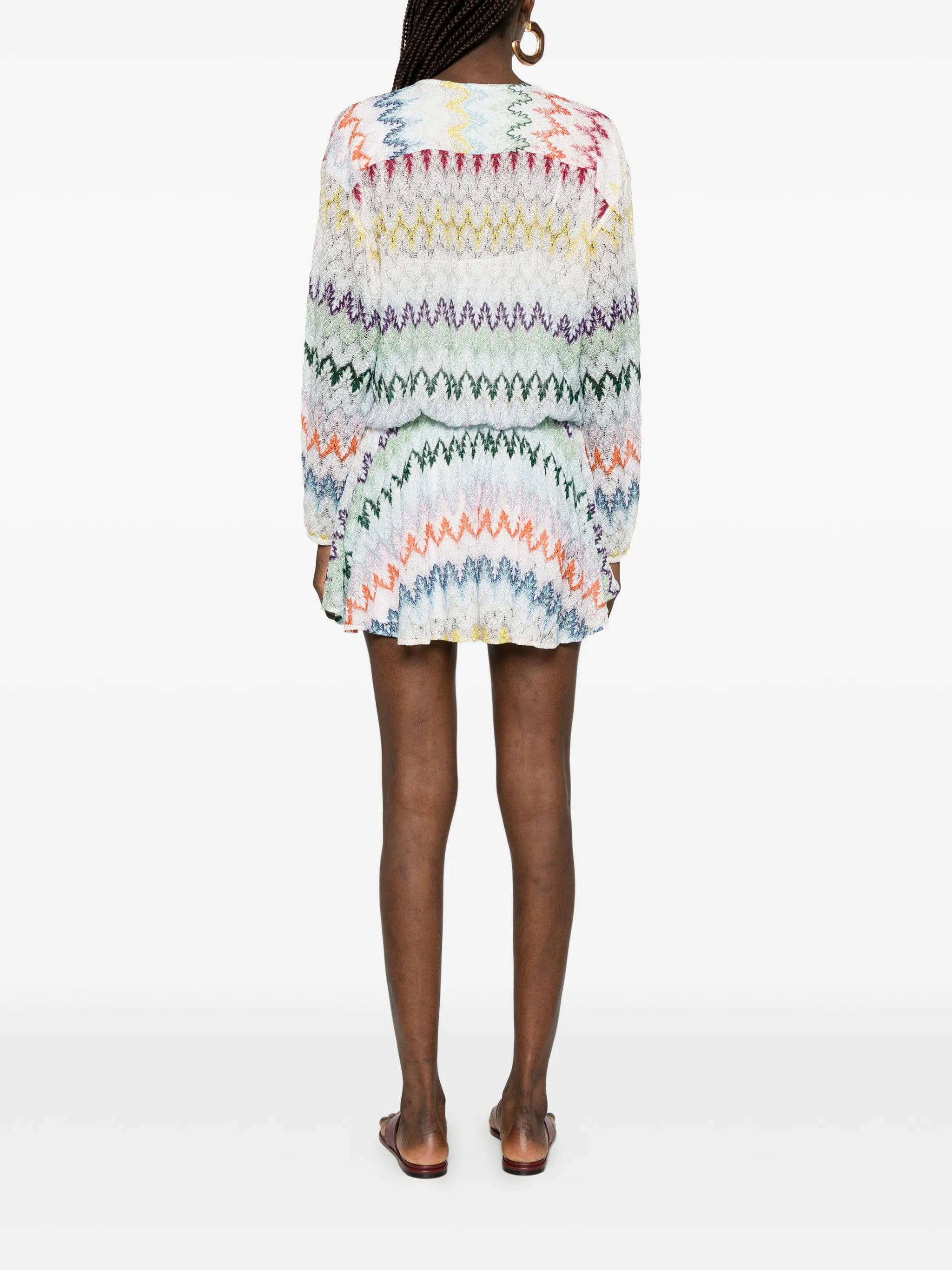 Missoni zigzag tie mini dress
