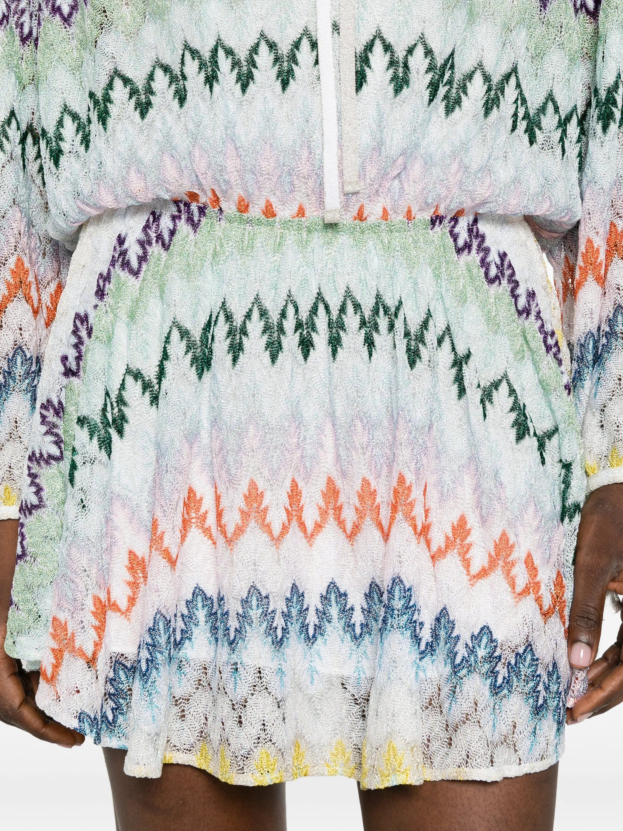 Missoni zigzag tie mini dress