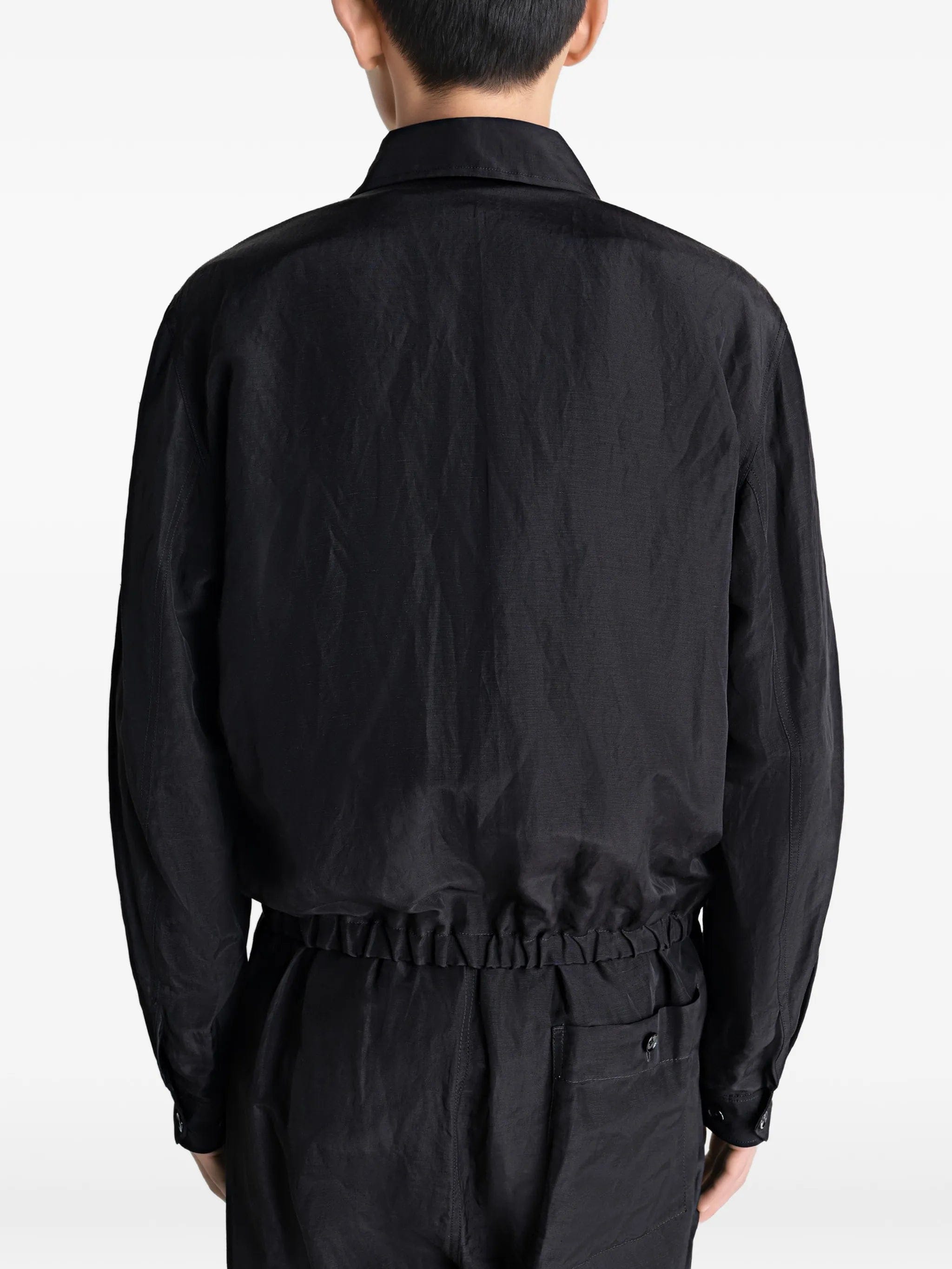 Lemaire short blouson in linen viscose
