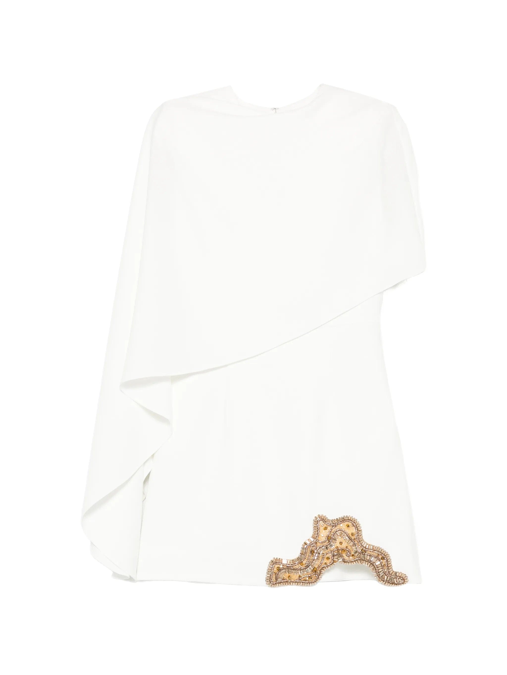 Rachel Gilbert Amari cape - detail mini dress