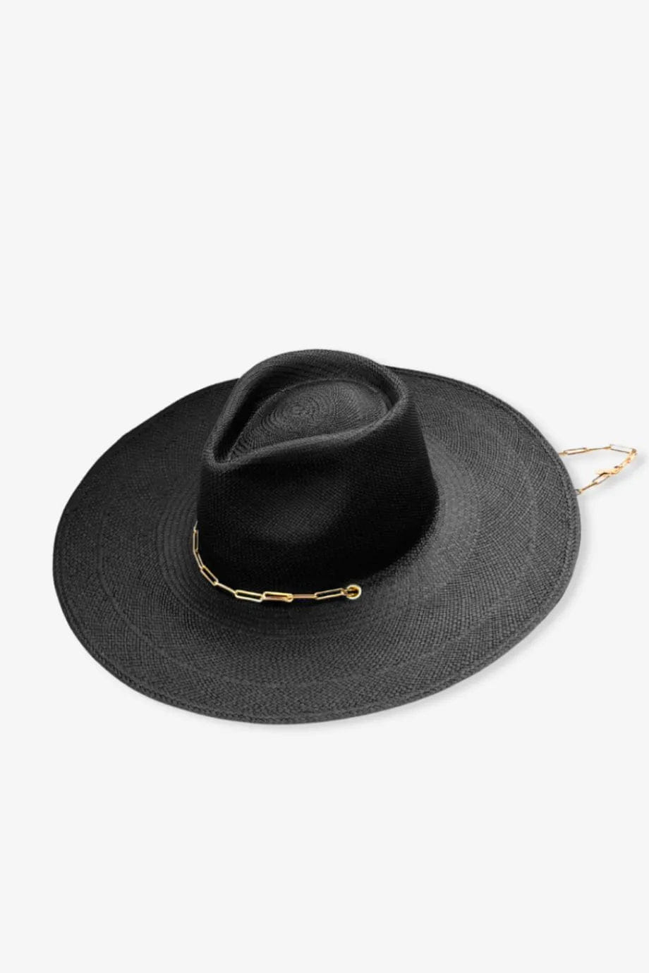 VAN PALMA Livy Straw Hat in Black