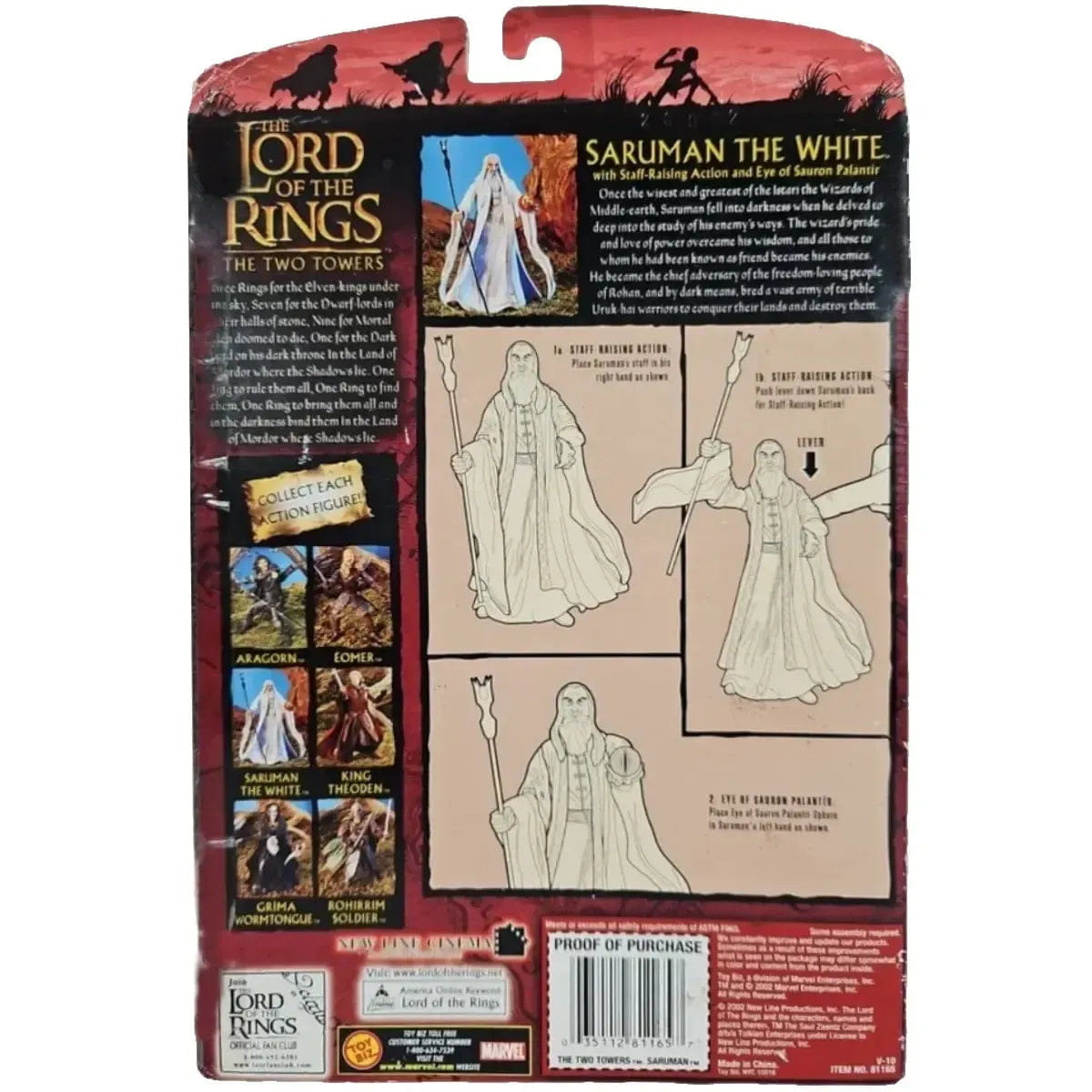 Toy Biz The Lord of the Rings: The Two Towers - Saruman the White Action Figure (7") - Toy Biz