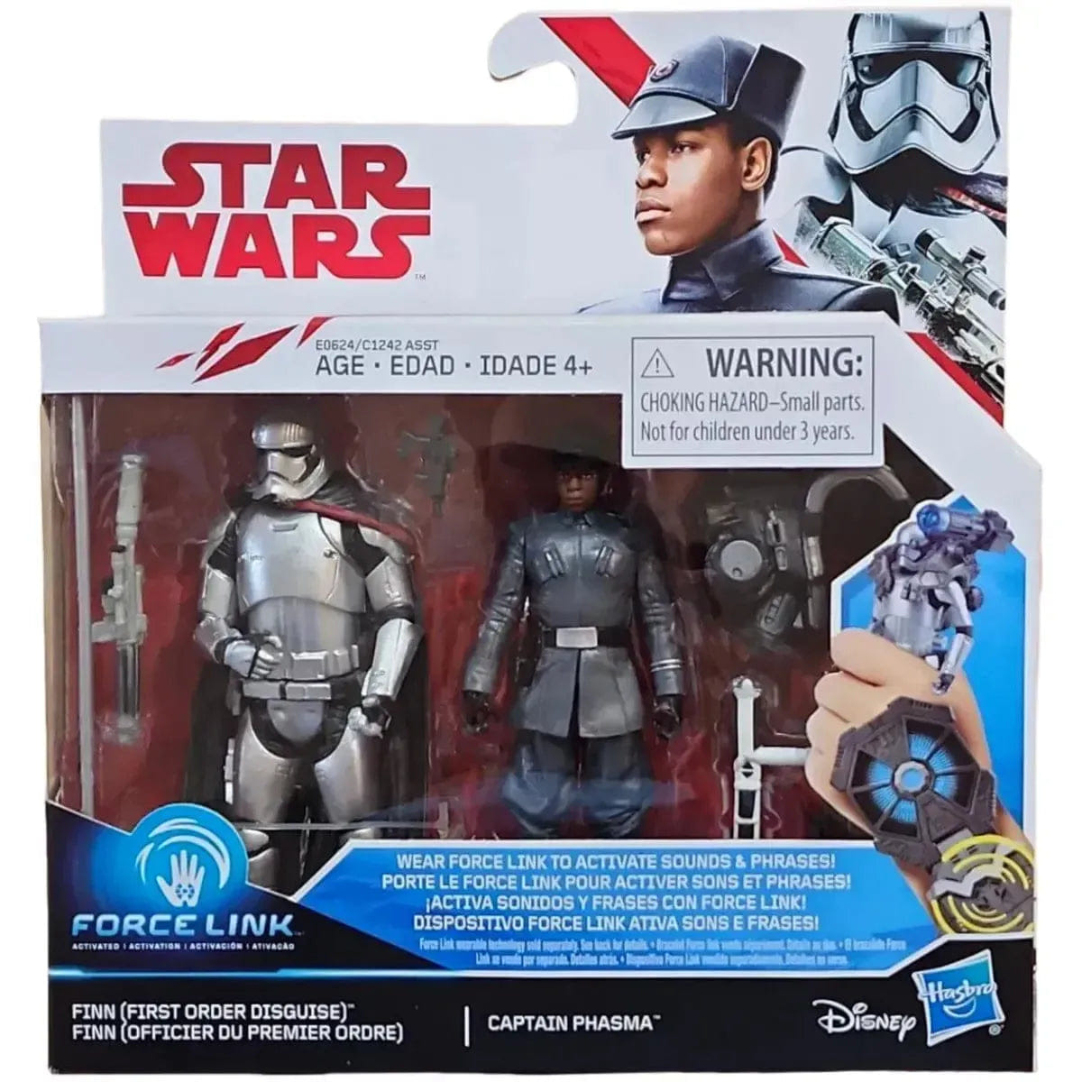 Hasbro Star War - First Order Disguise Finn & Captain Phasma Action Figure Set (3.75") - Hasbro - Force Link Series